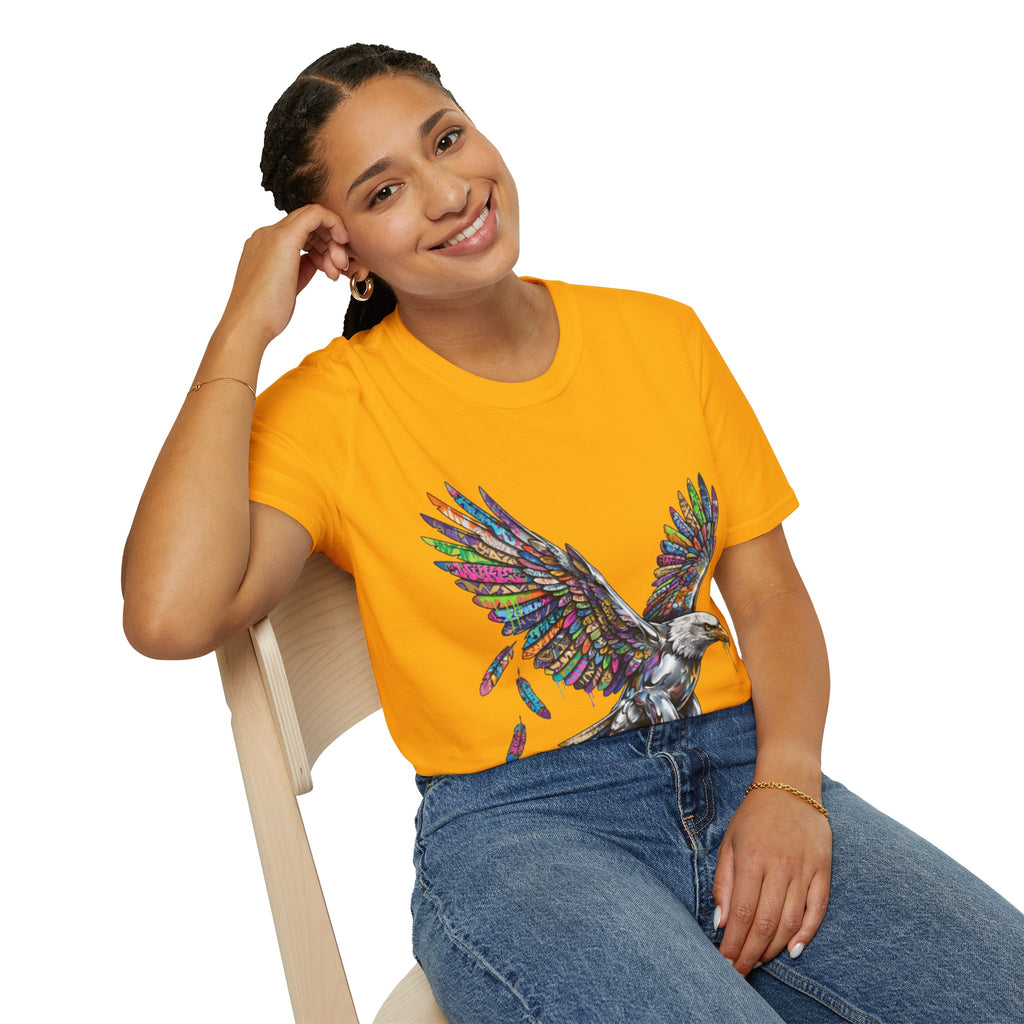Vibrant Urban Eagle T-Shirt - Bold Streetwear Design