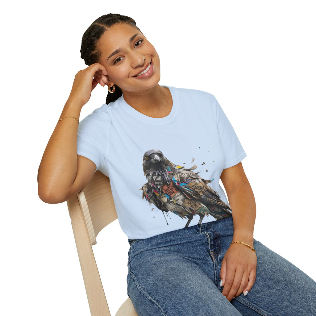 Urban Rebel Crow T-Shirt - Trendy Streetwear Style