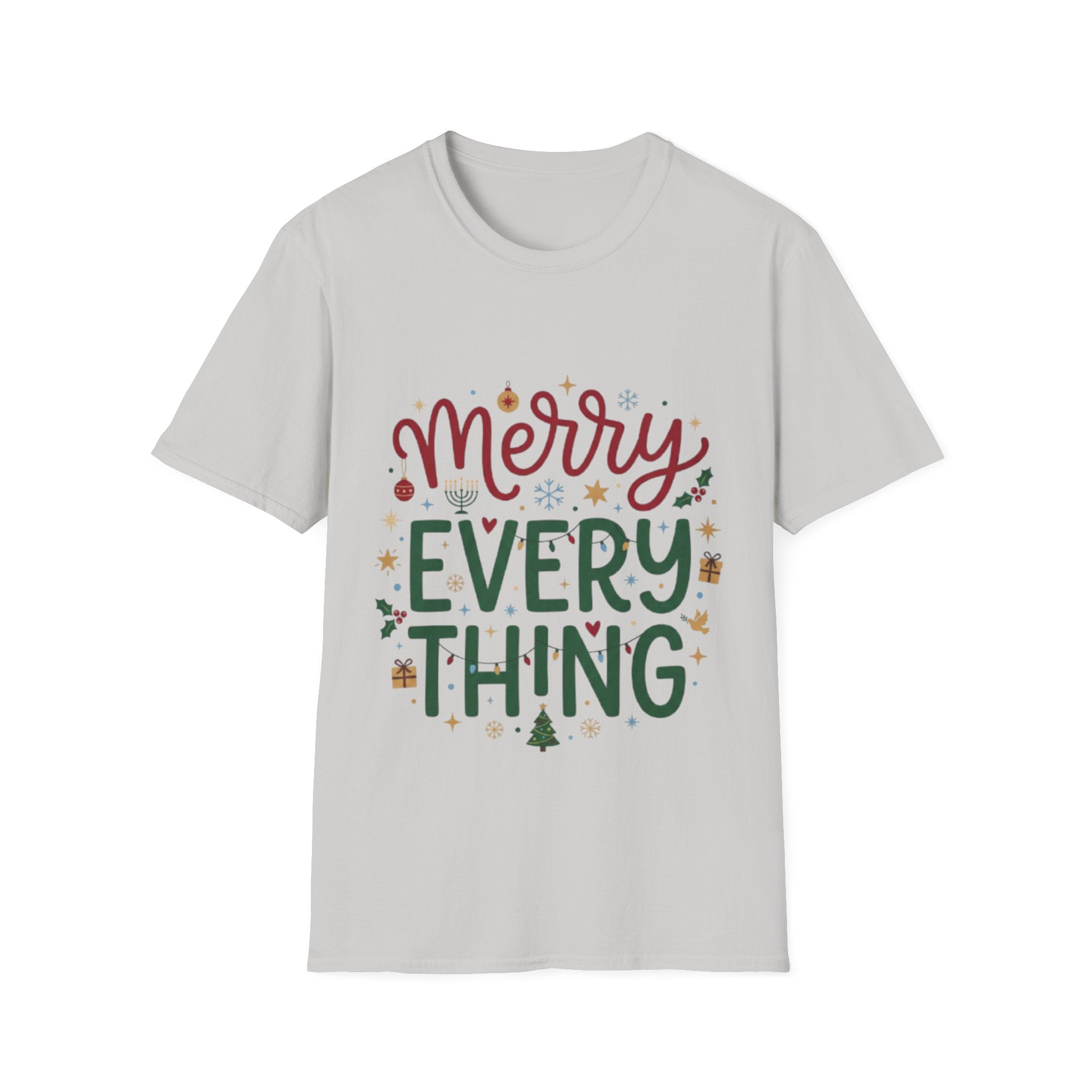 Trendy 'Merry Everything' Holiday T-Shirt