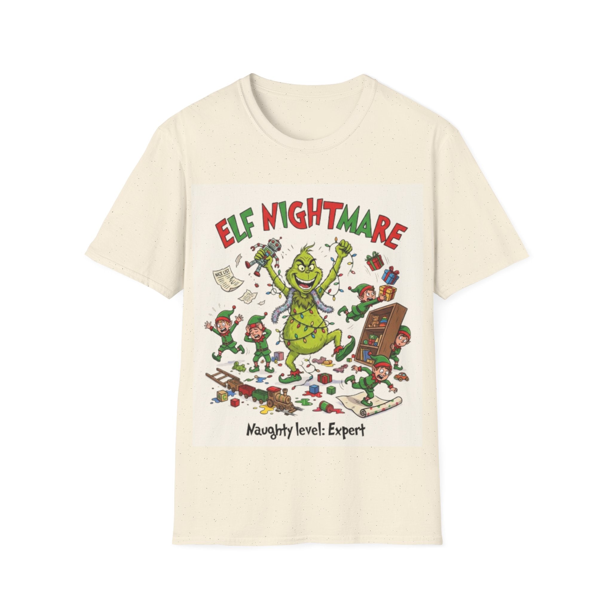 Grinch Elf Nightmare Tee | Funny Grinch Christmas Chaos T-shirt