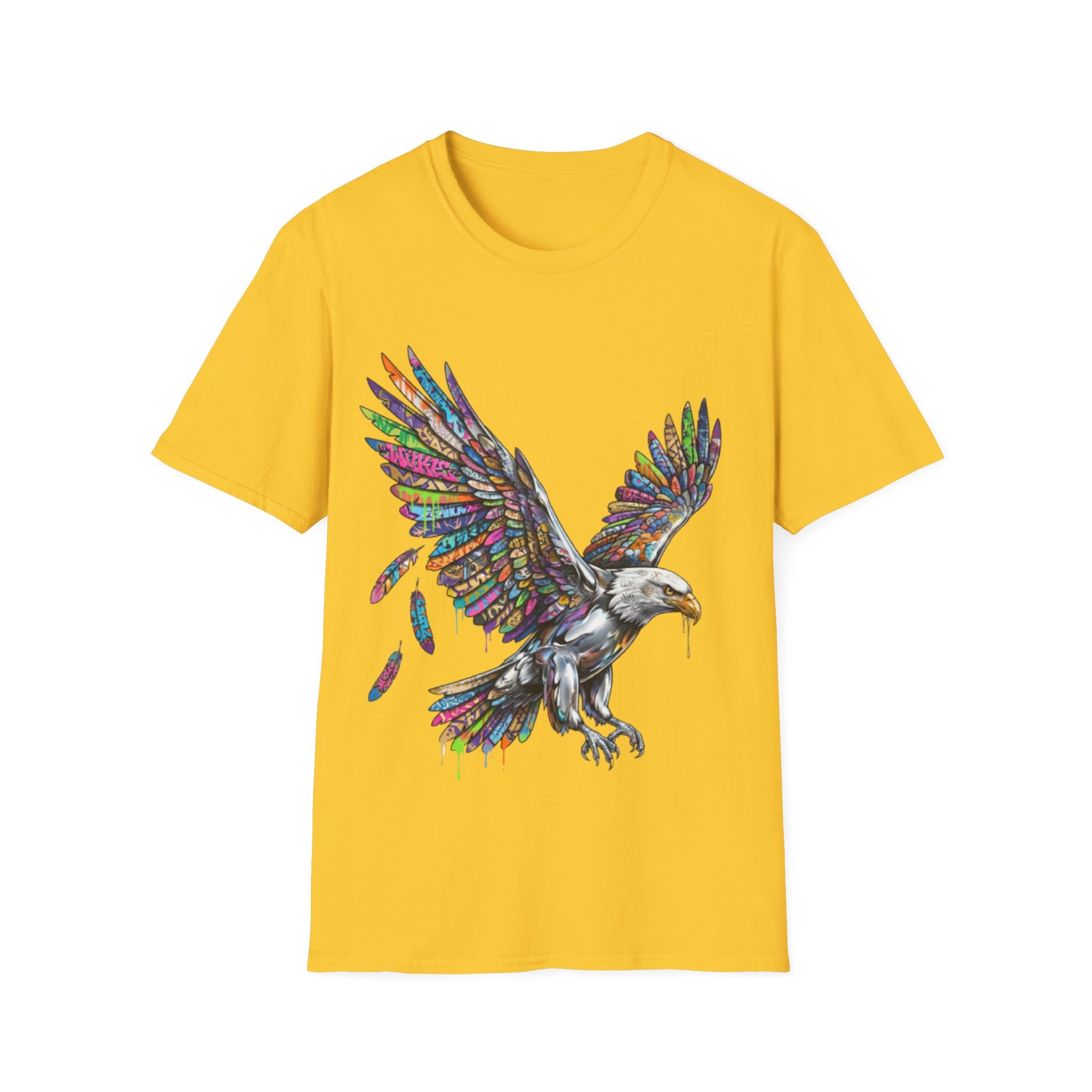 Vibrant Urban Eagle T-Shirt - Bold Streetwear Design