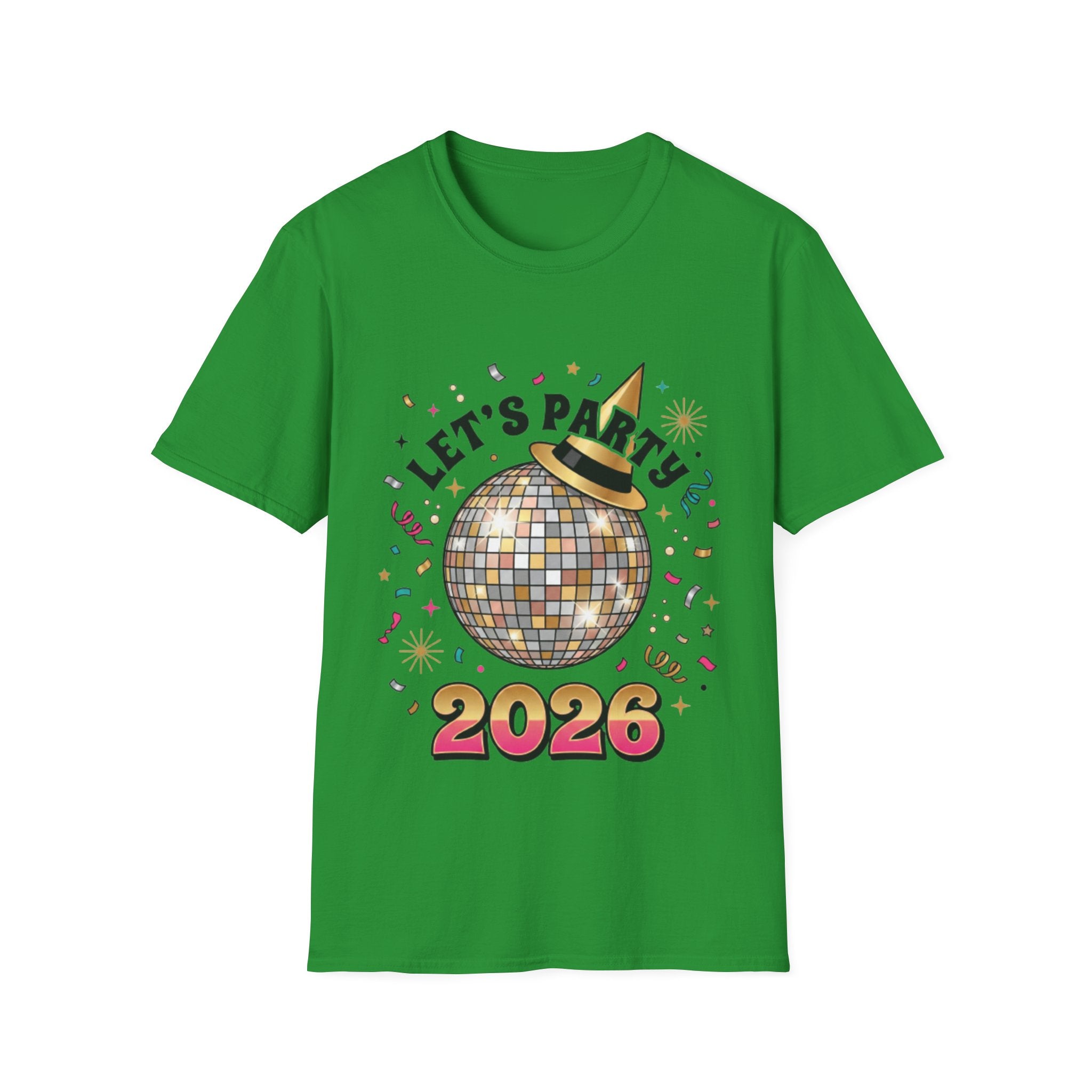 Trendy Let's Party 2026 Disco Ball Tee