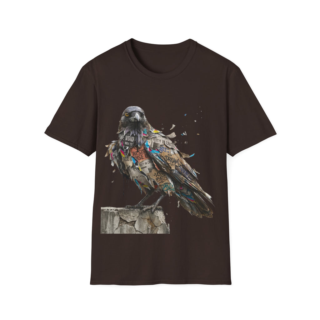 Urban Rebel Crow T-Shirt - Trendy Streetwear Style
