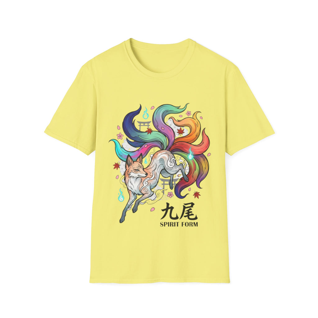 Mystical Nine-Tailed Fox Urban Streetwear Tee