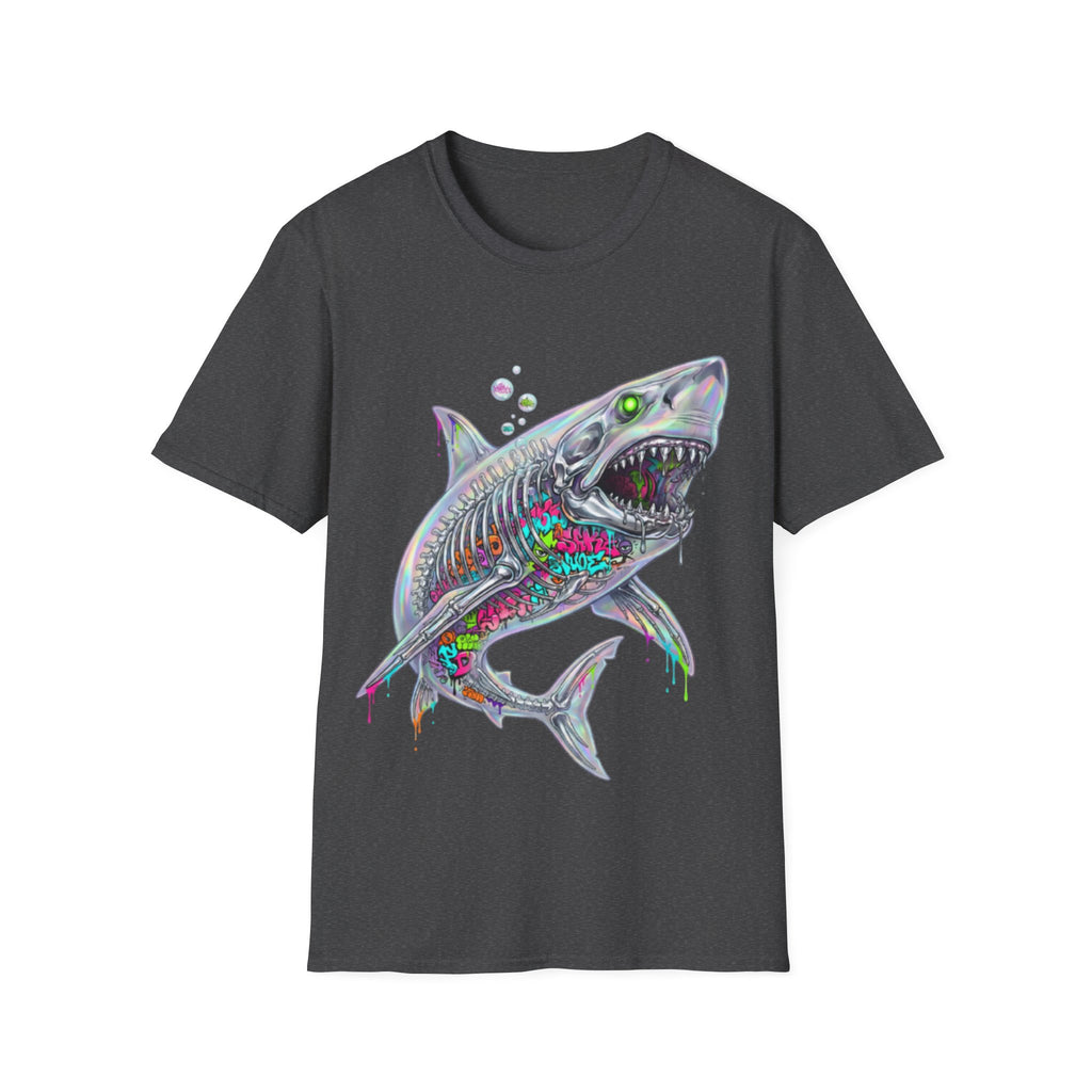 Iridescent Shark Streetwear T-Shirt - Urban Style