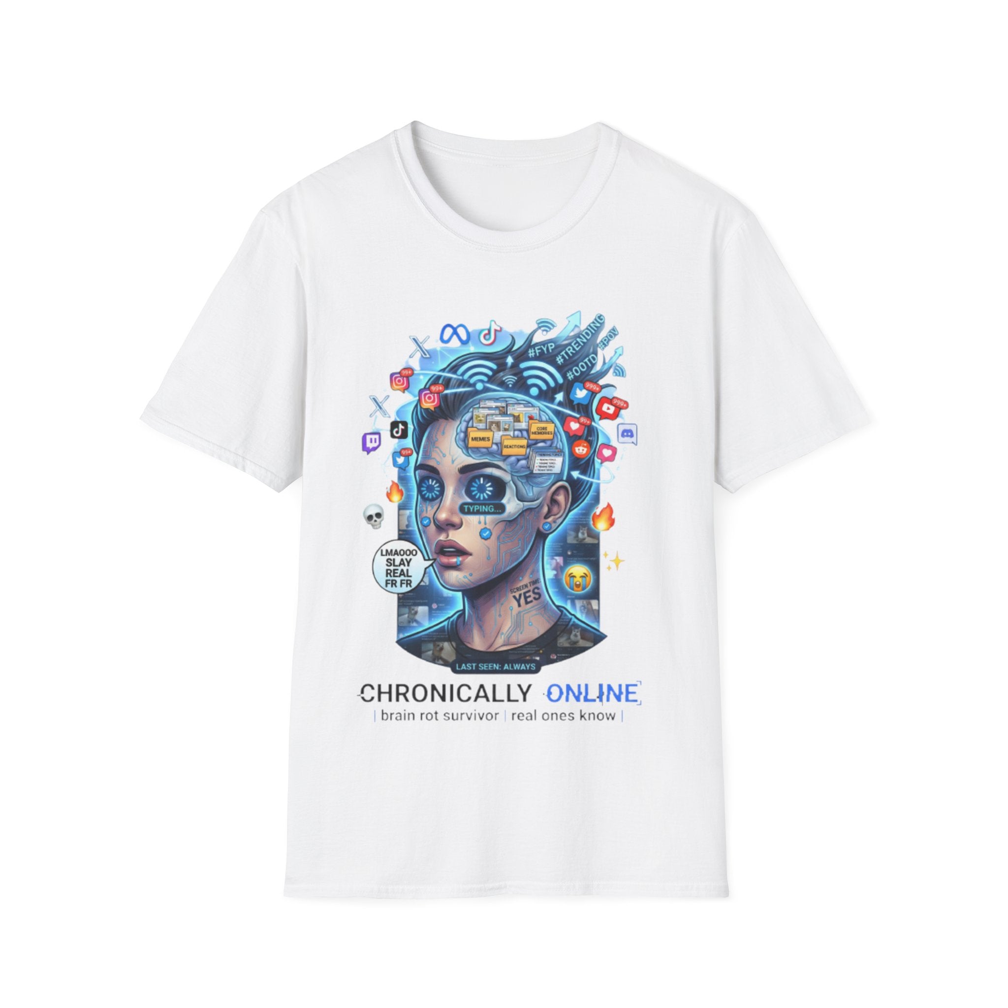 Chronically Online Tee - Trendy Urban Streetwear