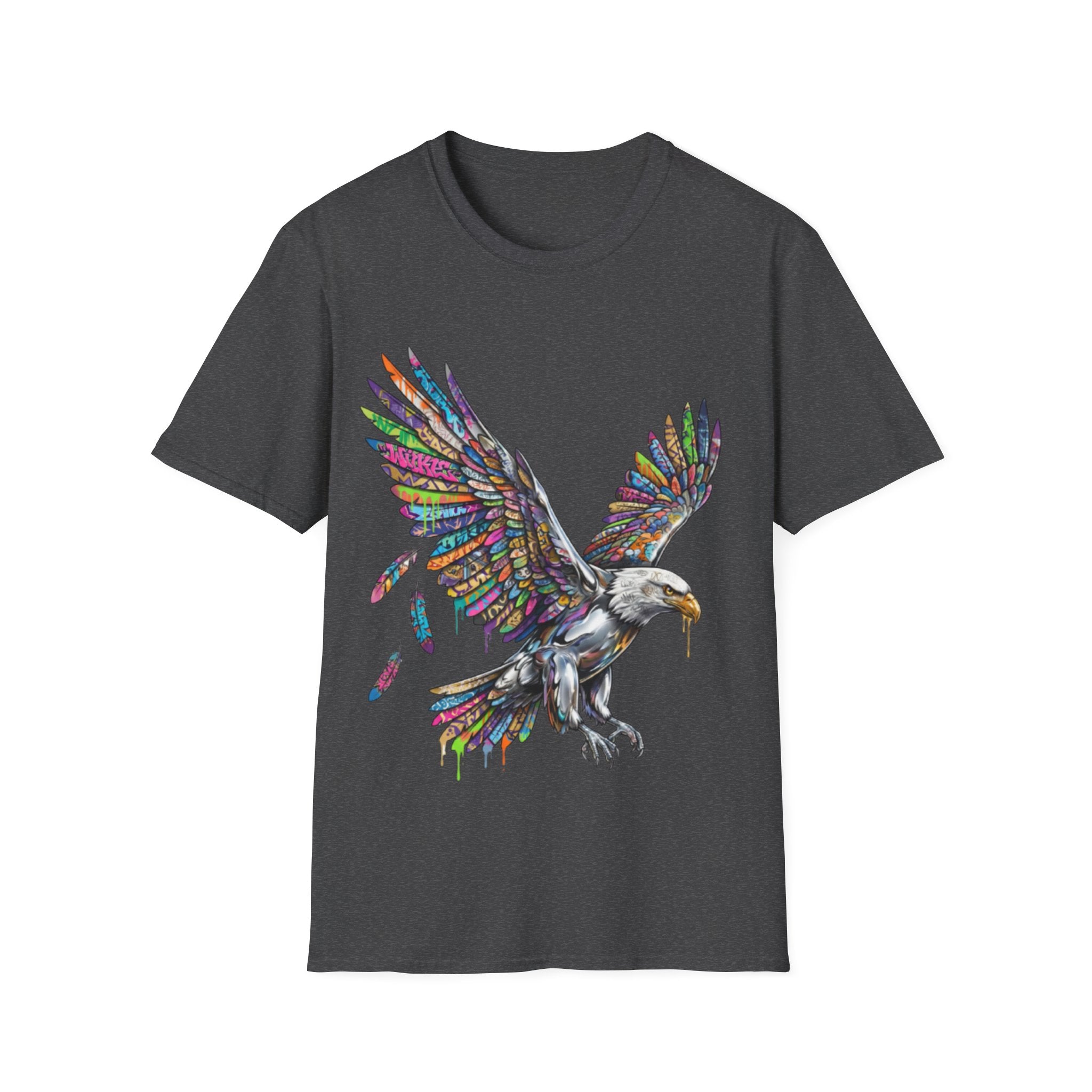Vibrant Urban Eagle T-Shirt - Bold Streetwear Design