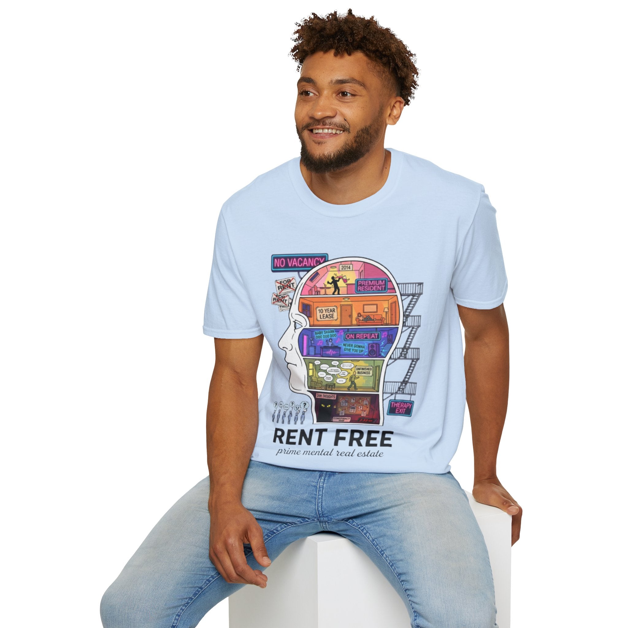 Rent Free Urban Tee - Trendy Streetwear Design