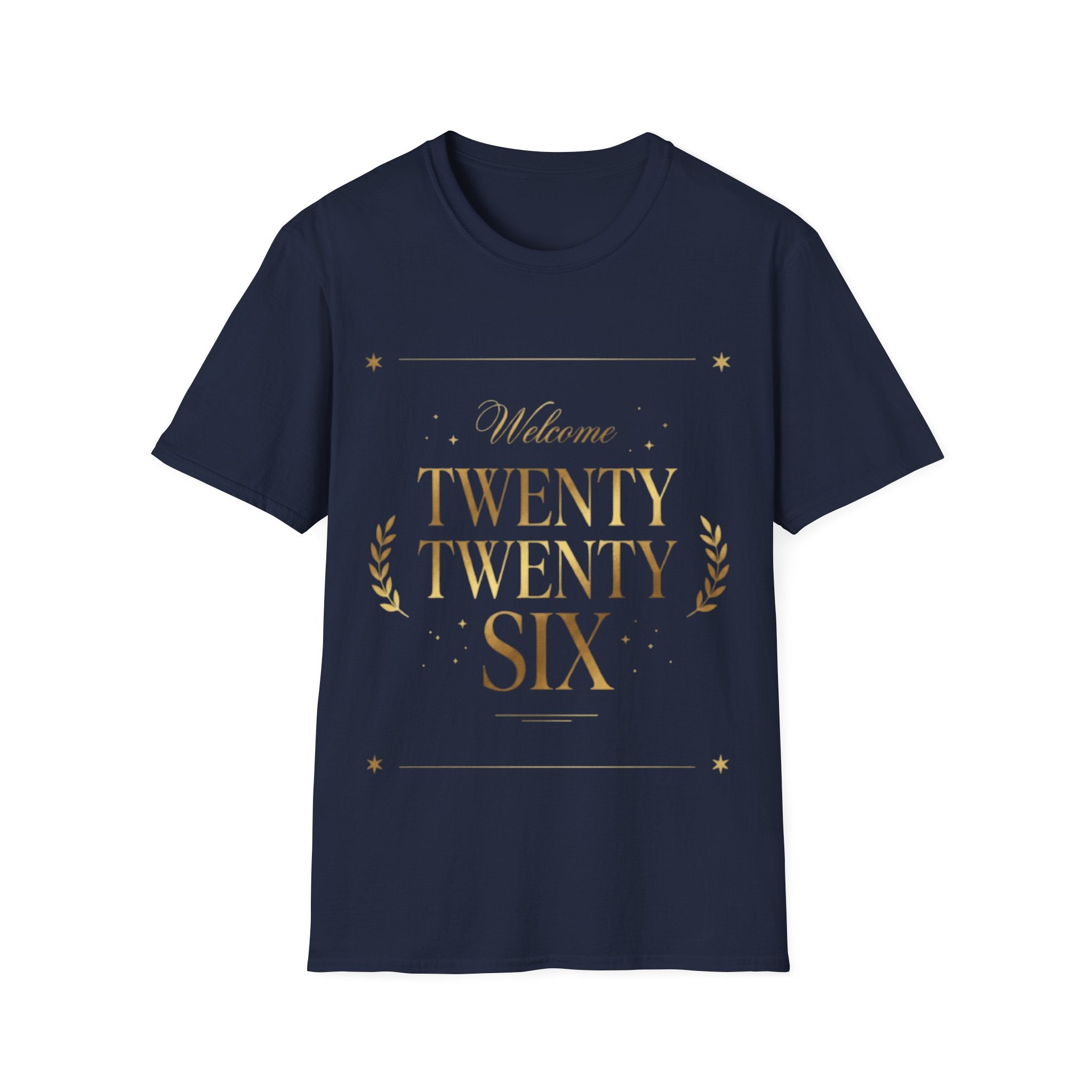 Trendy Urban 'Twenty Twenty Six' Gold Tee