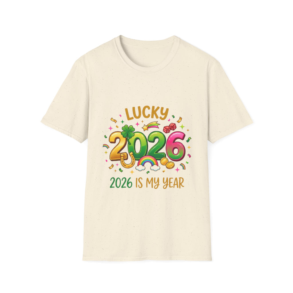 Lucky 2026 Streetwear T-Shirt - Trendy Urban Style