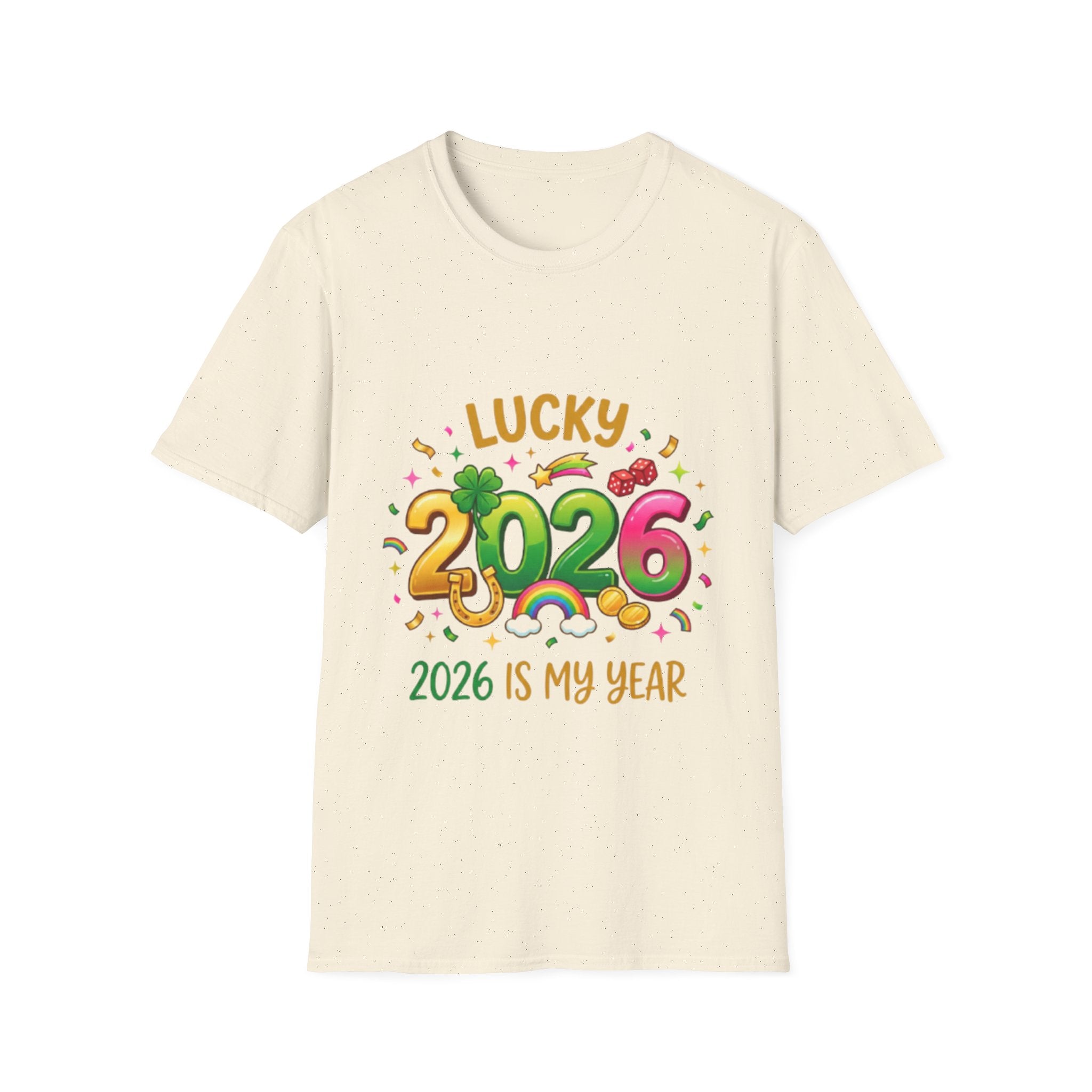 Lucky 2026 Streetwear T-Shirt - Trendy Urban Style