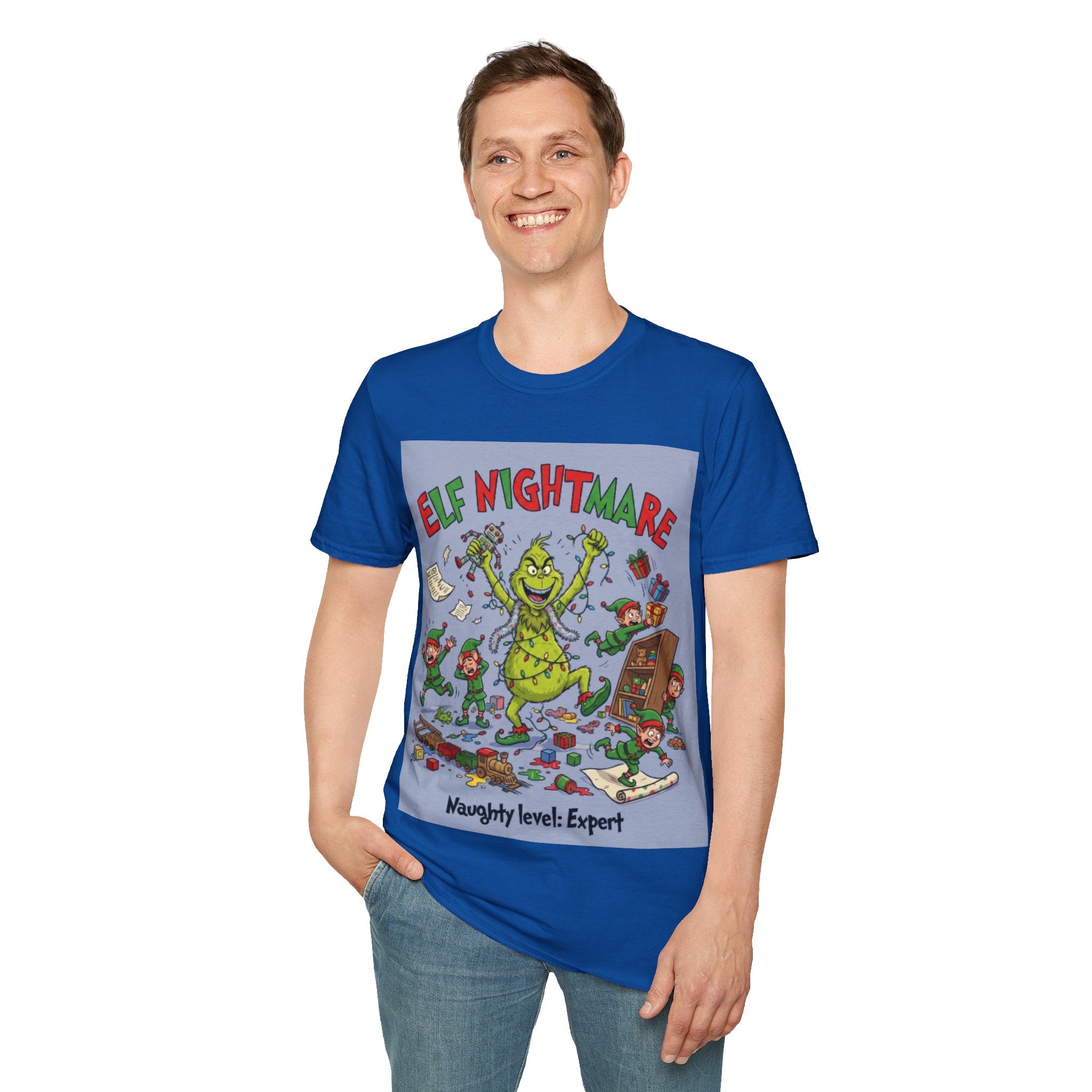 Grinch Elf Nightmare Tee | Funny Grinch Christmas Chaos T-shirt