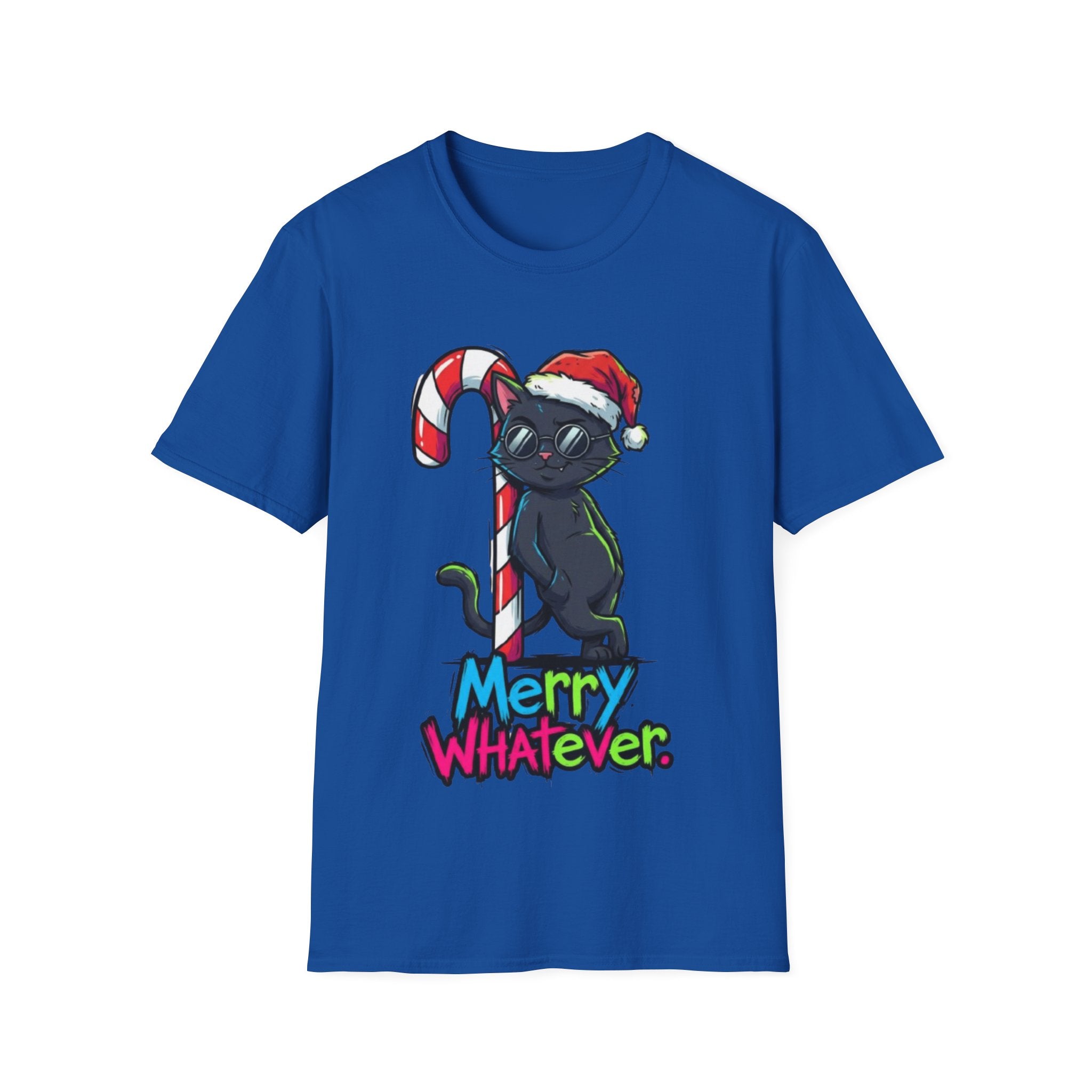 Christmas T-shirt: Merry Whatever Cat