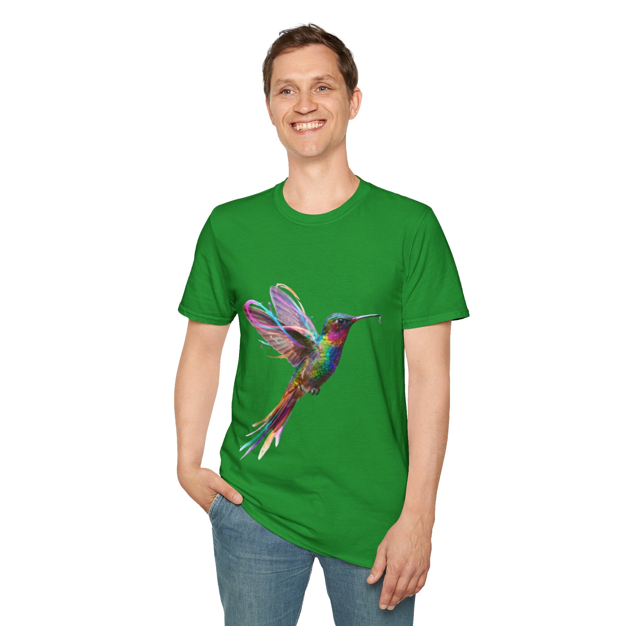 Vibrant Hummingbird Urban Streetwear Tee