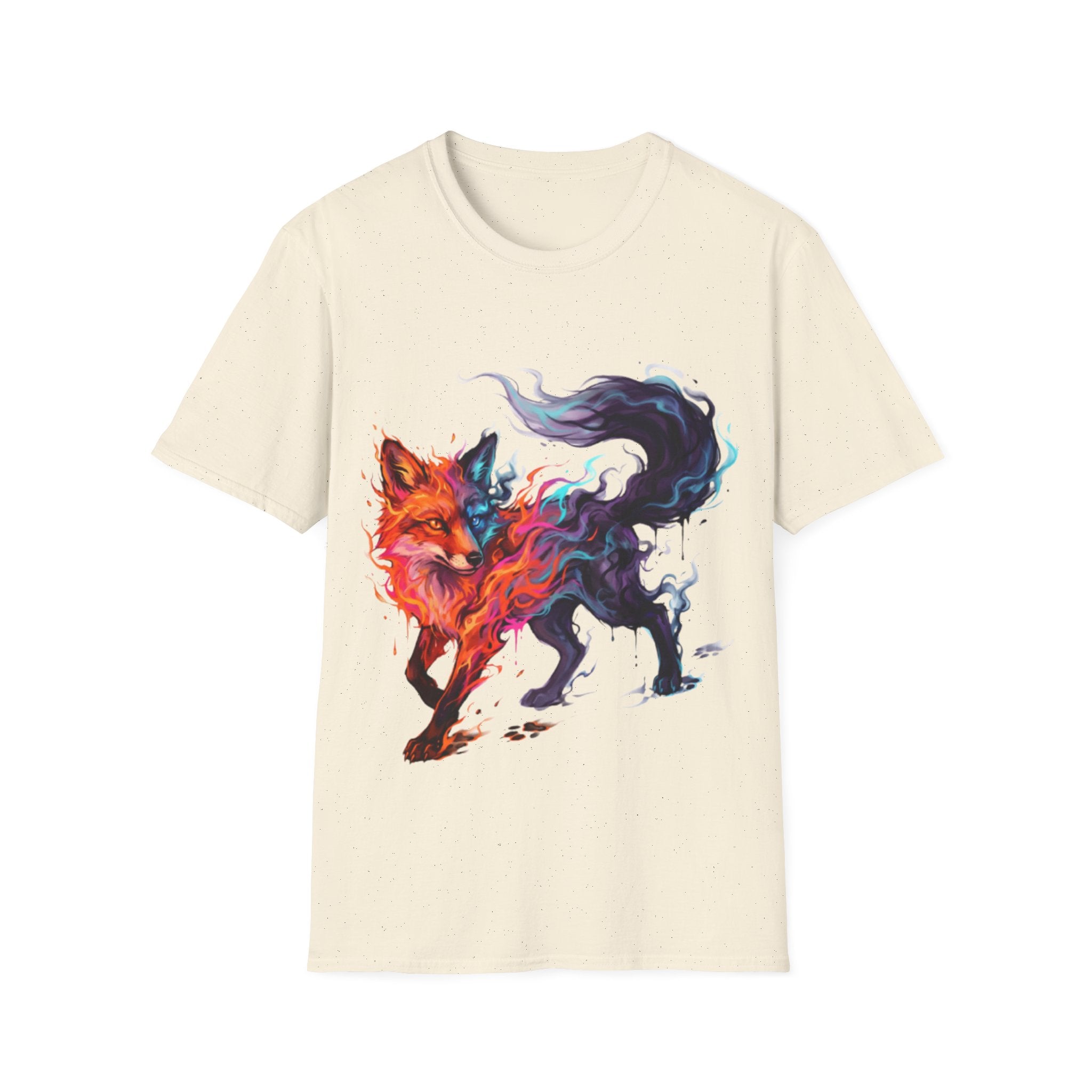 Urban Fox Flame T-Shirt - Trendy Streetwear Design