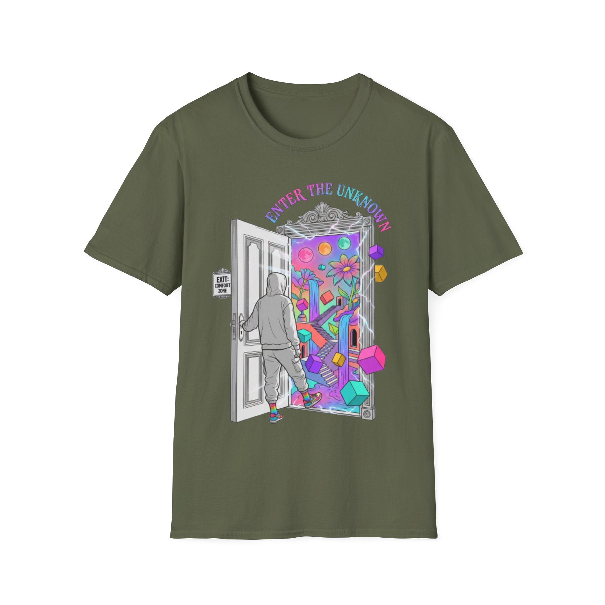 Trendy Streetwear 'Enter the Unknown' Tee