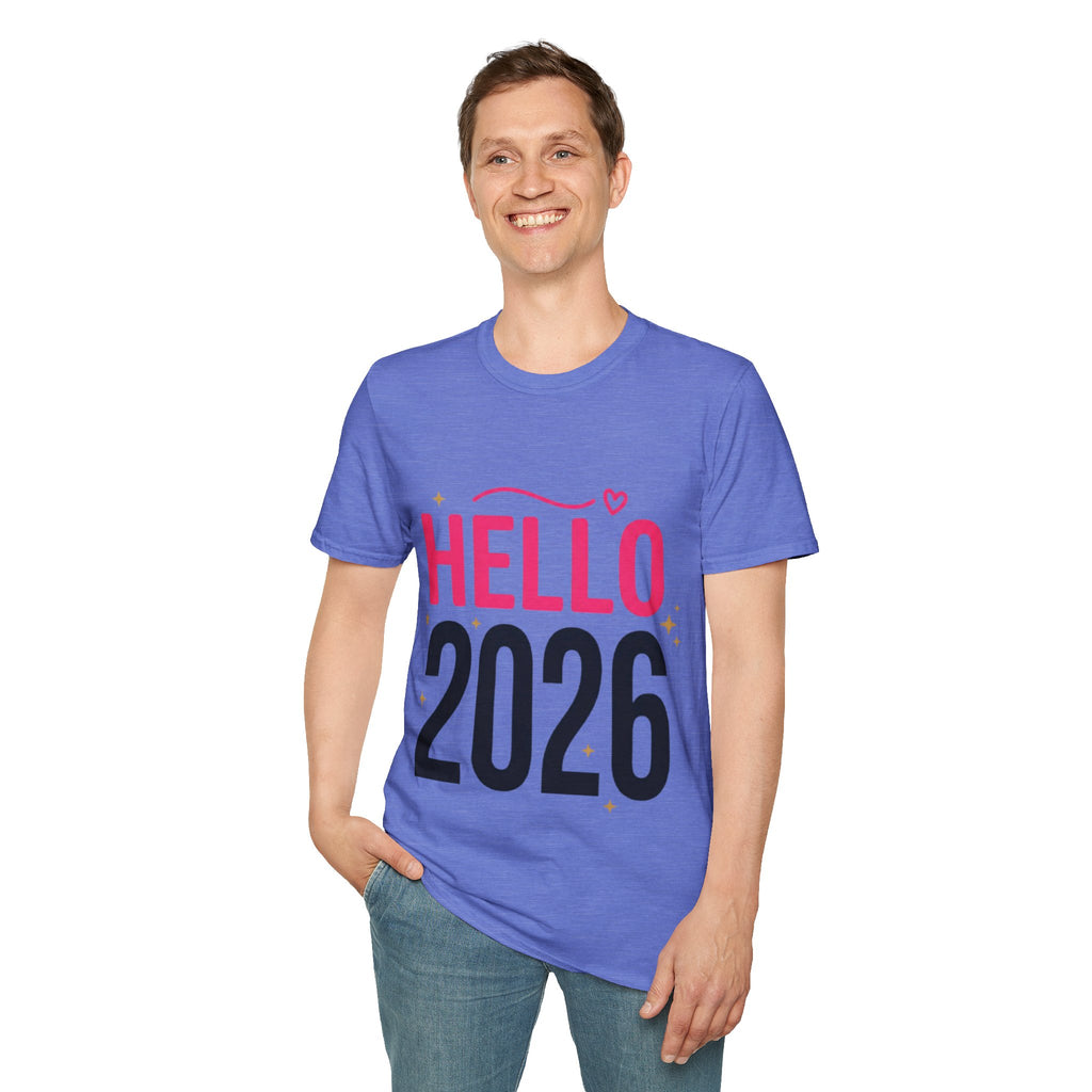 Hello 2026 New Year T-Shirt | Festive NYE Graphic Tee