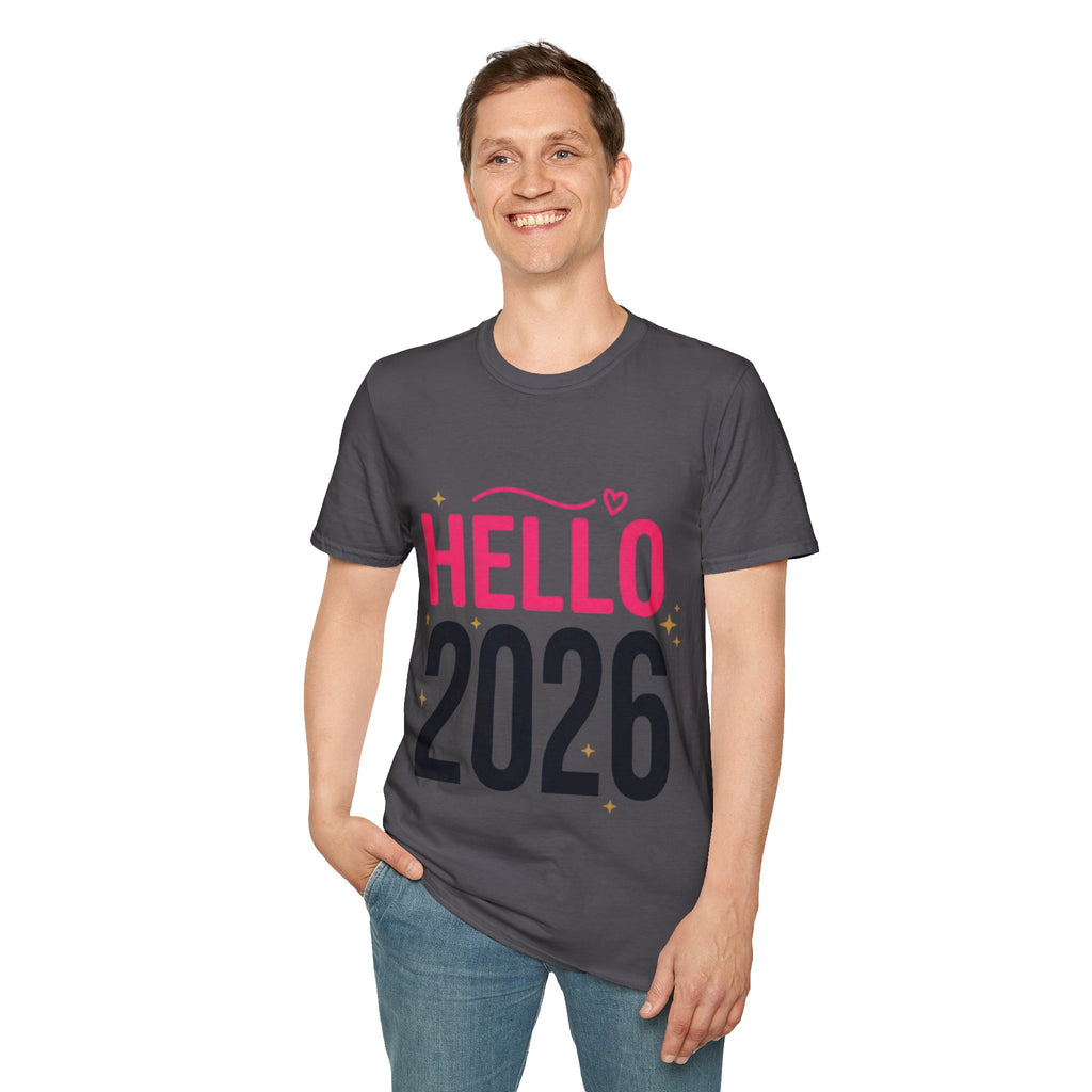 Hello 2026 New Year T-Shirt | Festive NYE Graphic Tee