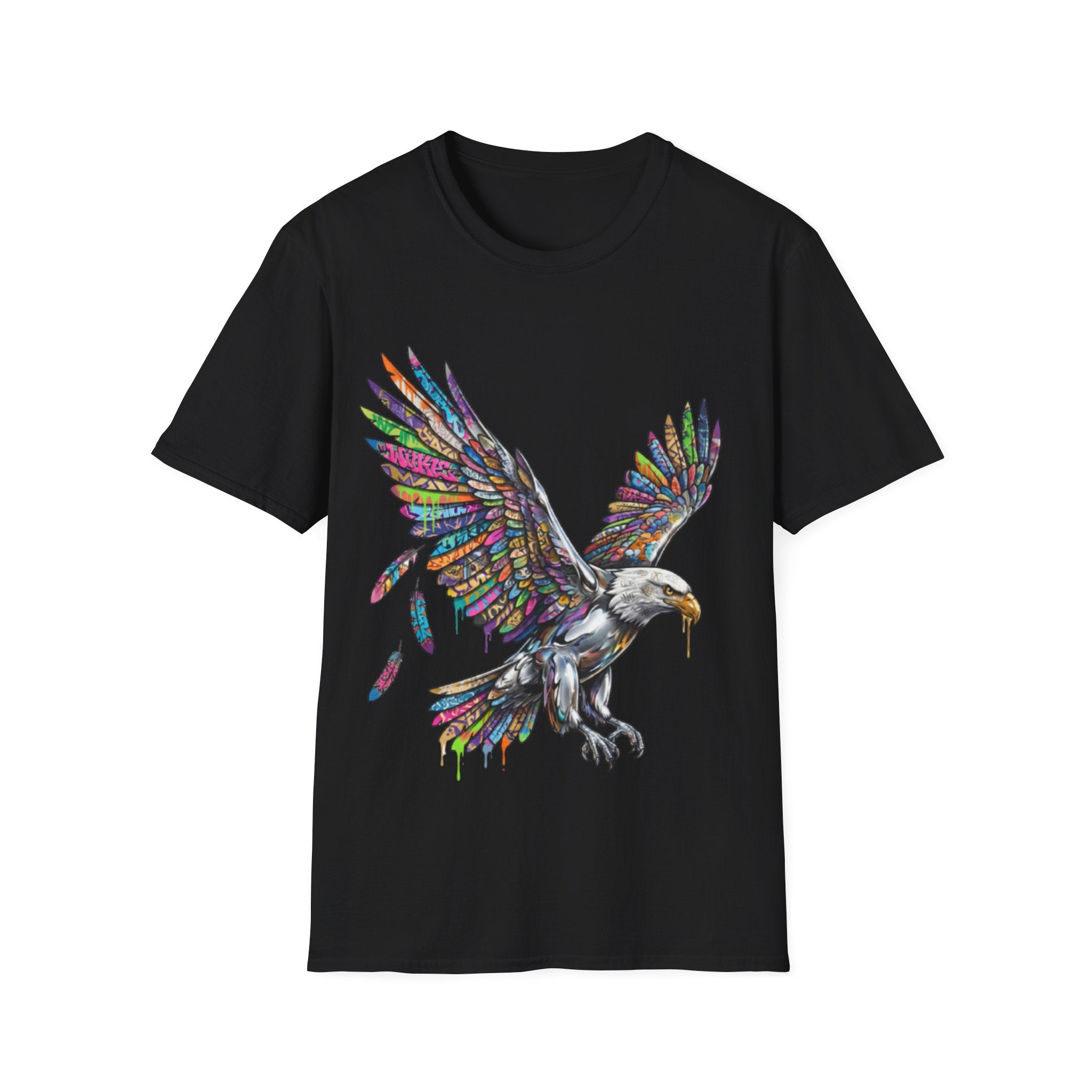 Vibrant Urban Eagle T-Shirt - Bold Streetwear Design