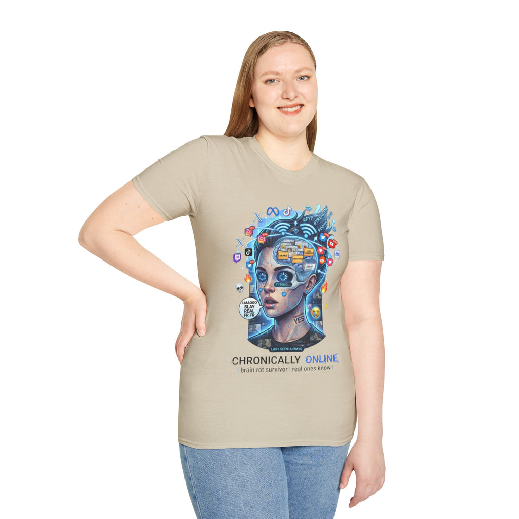 Chronically Online Tee - Trendy Urban Streetwear
