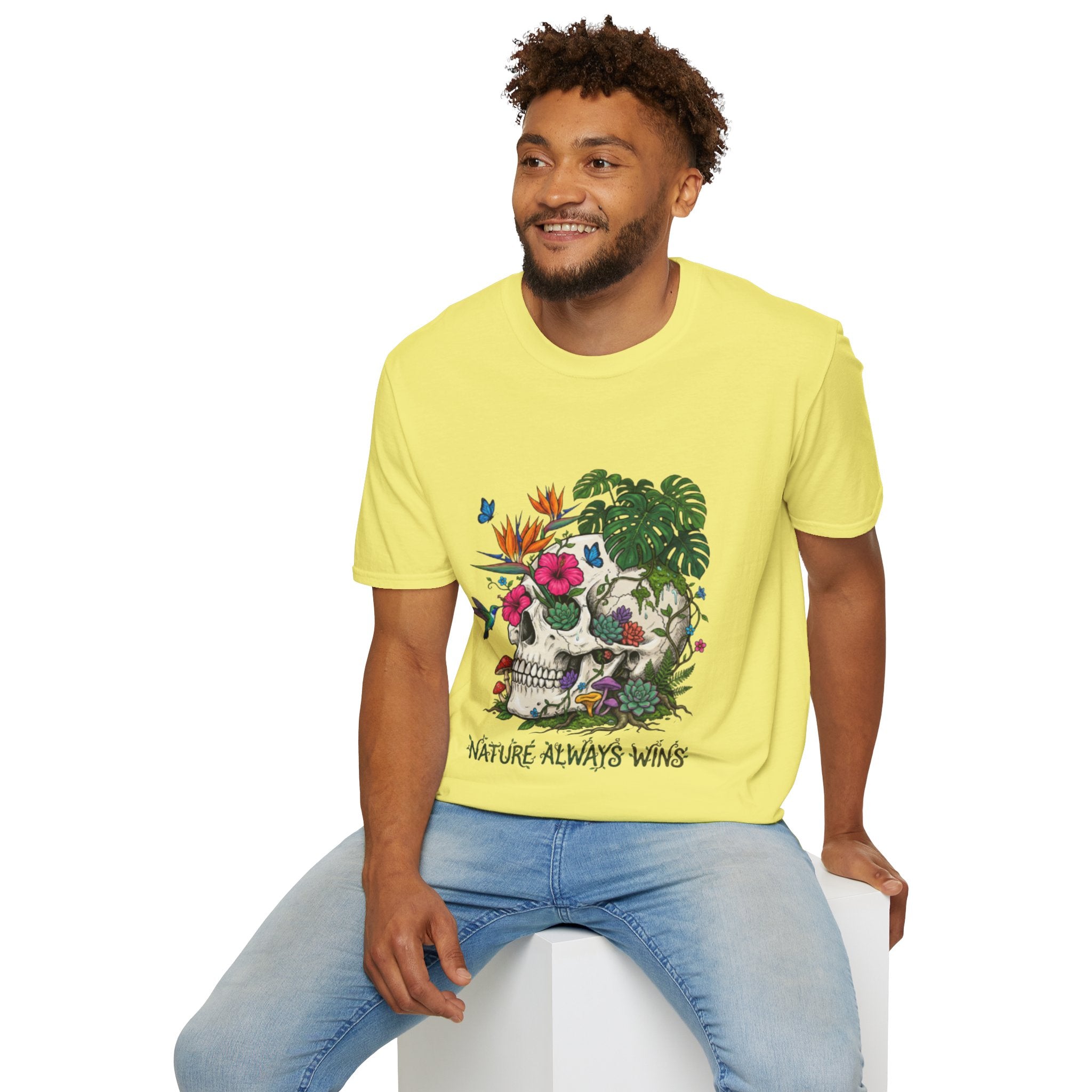 Nature Always Wins Skull Streetwear T-Shirt