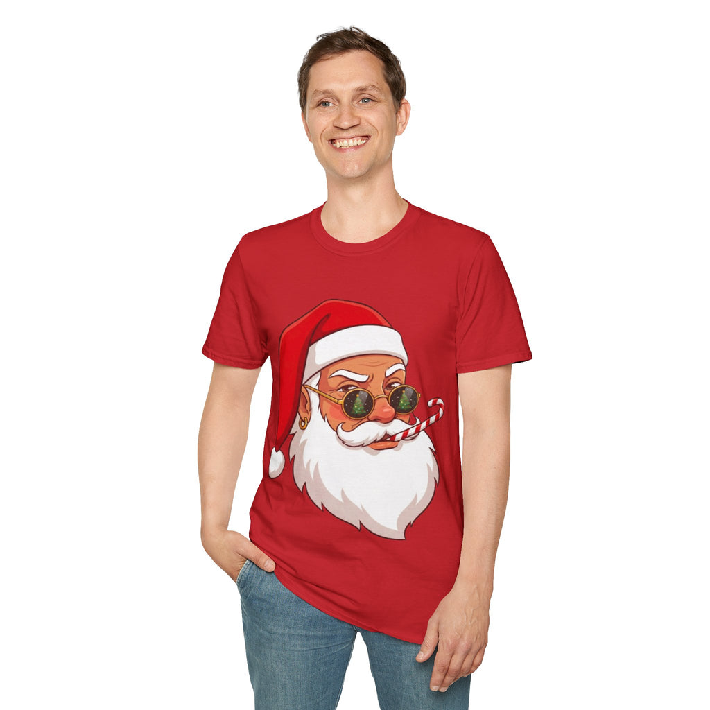 Stylish Santa Christmas Tee | Funny & Cool Holiday T-shirt