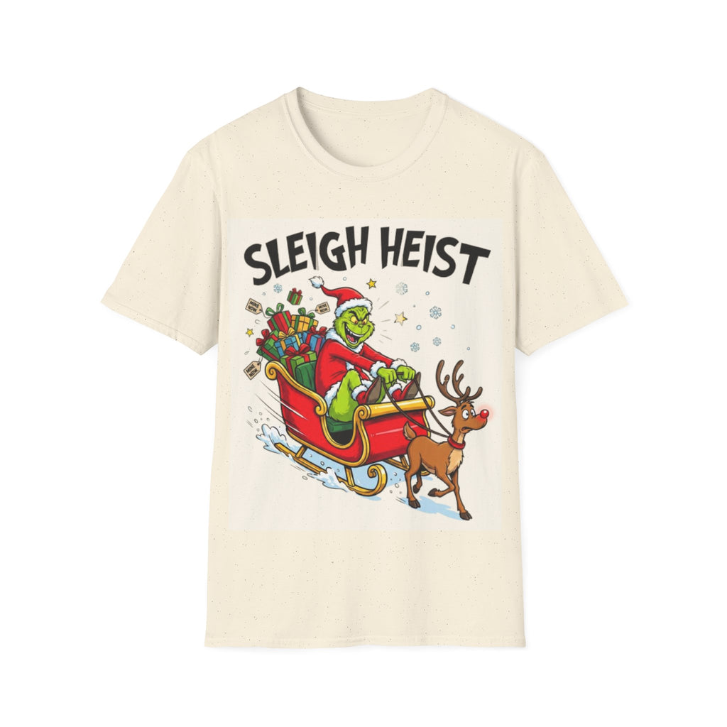 Grinch Sleigh Heist Tee | Funny Grinch Christmas Chaos T-shirt