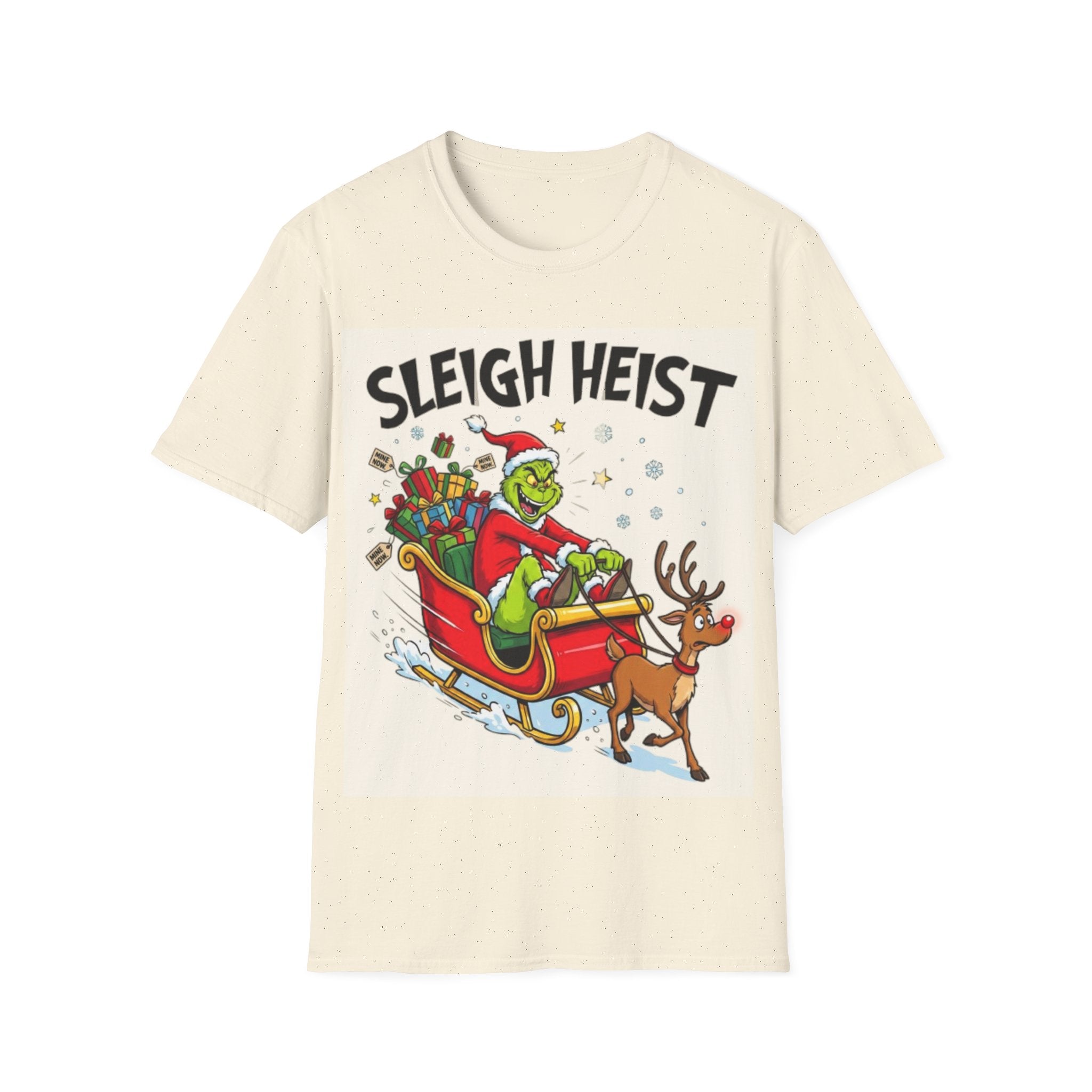 Grinch Sleigh Heist Tee | Funny Grinch Christmas Chaos T-shirt