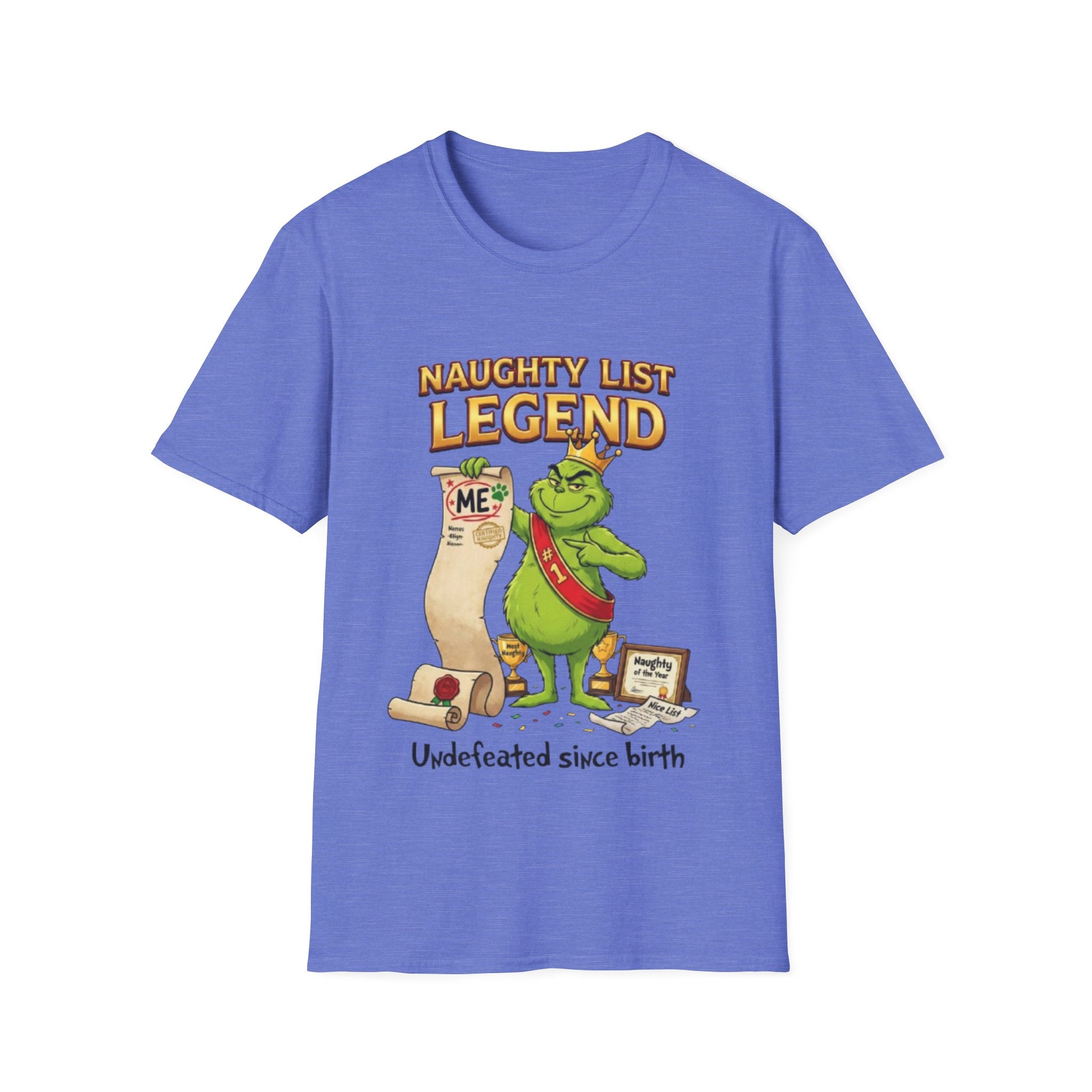 Naughty List Legend Tee | Funny Grinch Christmas T-shirt