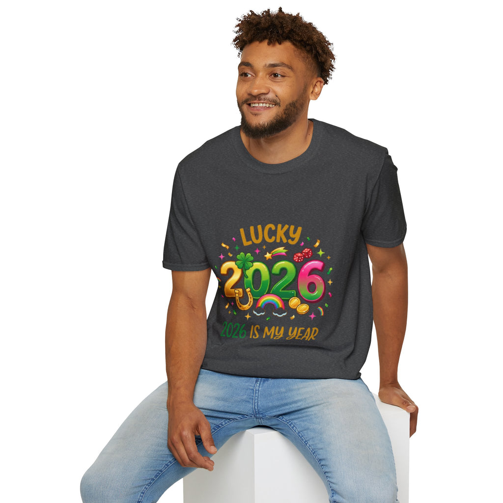 Lucky 2026 Streetwear T-Shirt - Trendy Urban Style