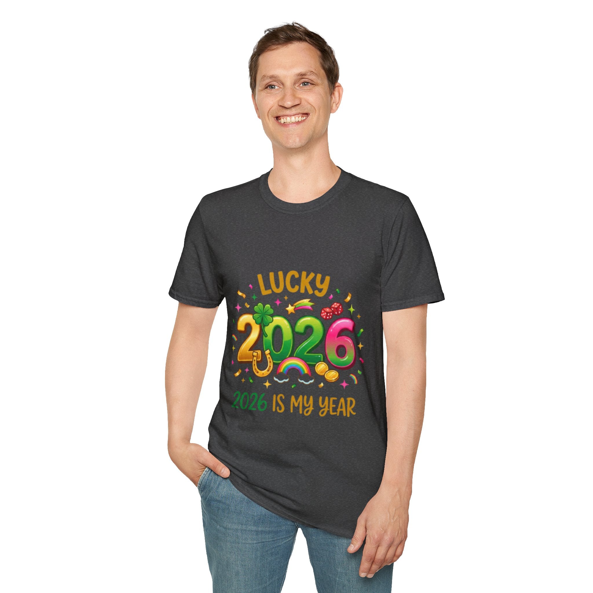 Lucky 2026 Streetwear T-Shirt - Trendy Urban Style