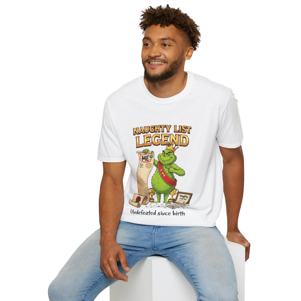 Naughty List Legend Tee | Funny Grinch Christmas T-shirt