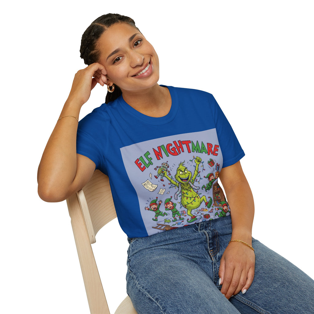 Grinch Elf Nightmare Tee | Funny Grinch Christmas Chaos T-shirt