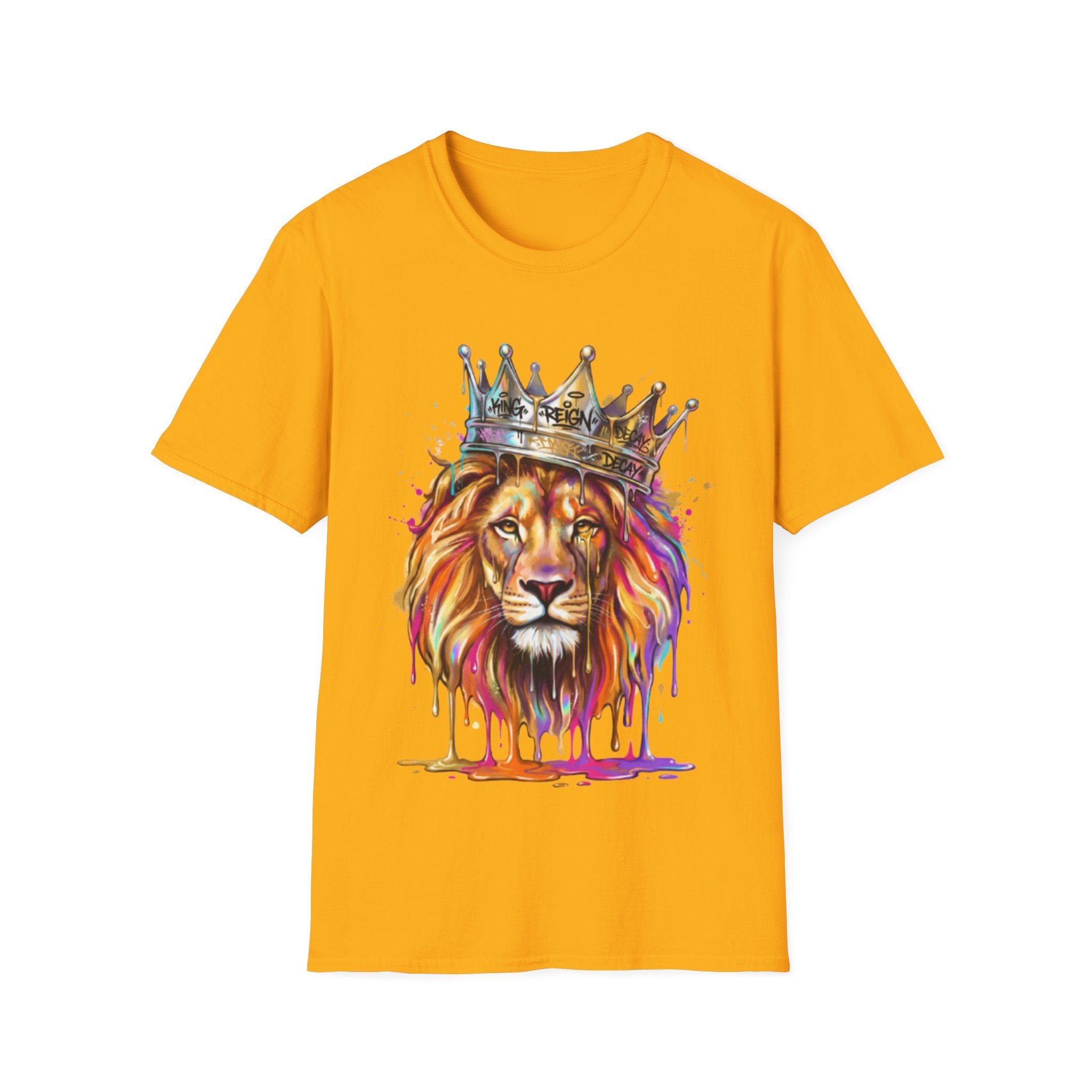 Vibrant Lion Streetwear Tee - Urban Art Vibes