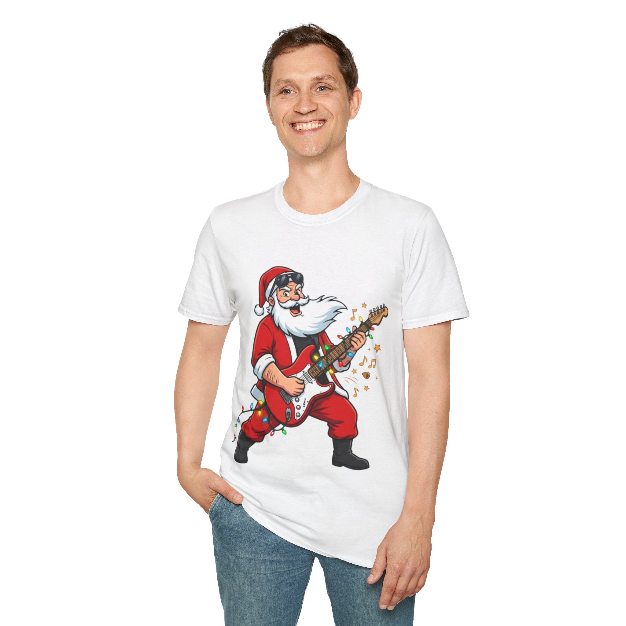 Rockin' Santa Tee | Funny & Cool Christmas T-shirt