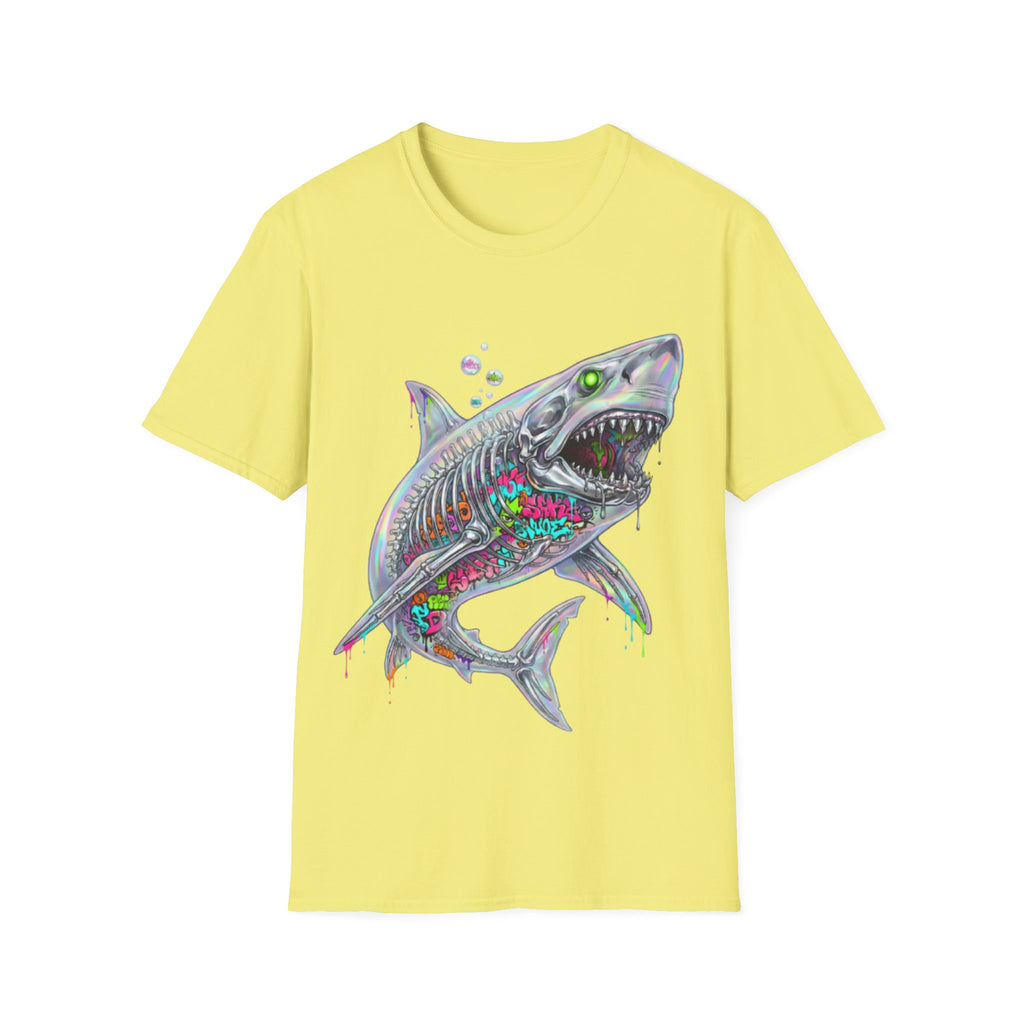 Iridescent Shark Streetwear T-Shirt - Urban Style
