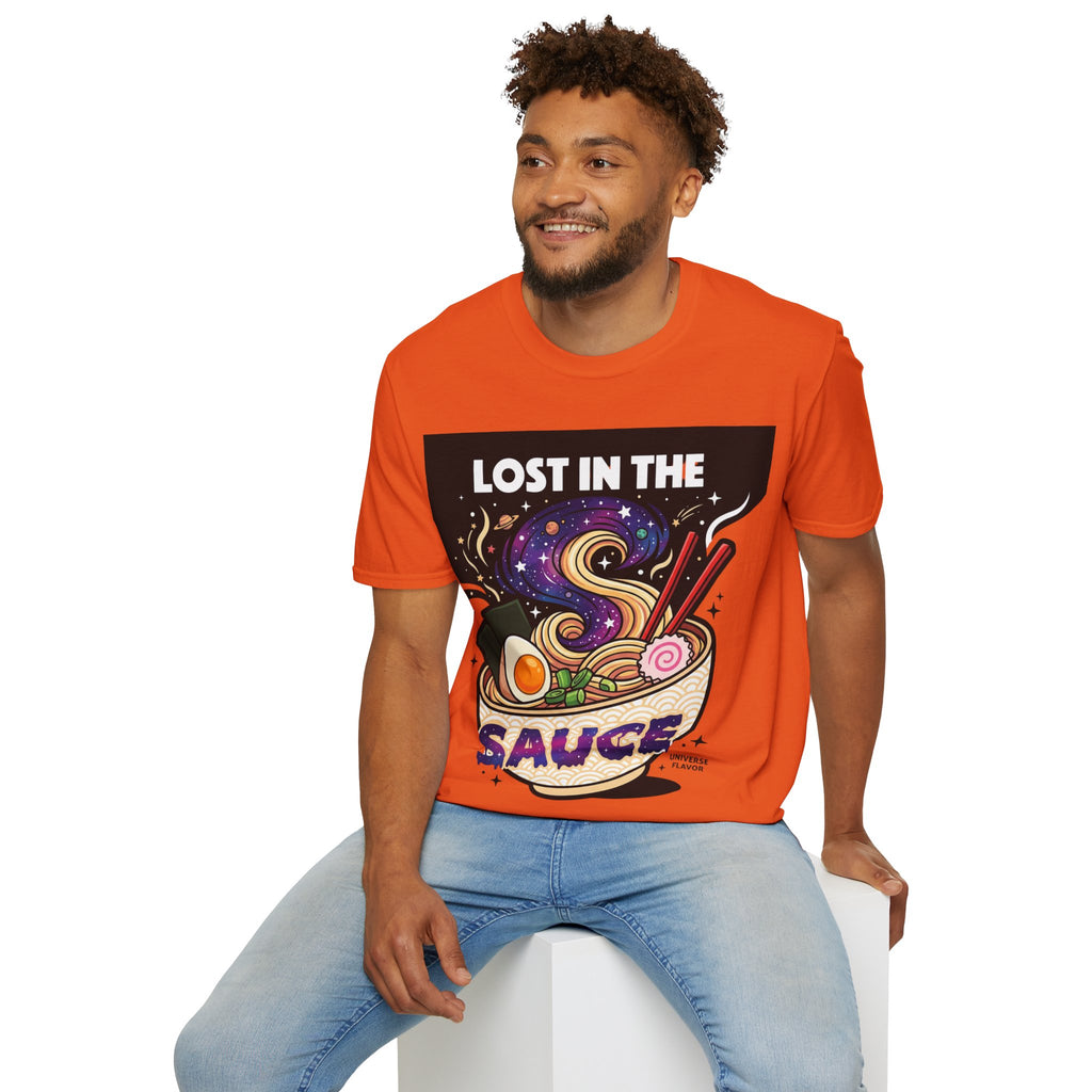 Lost in the Sauce Ramen Graphic Tee | Cosmic Noodle Bowl Streetwear Shirt
