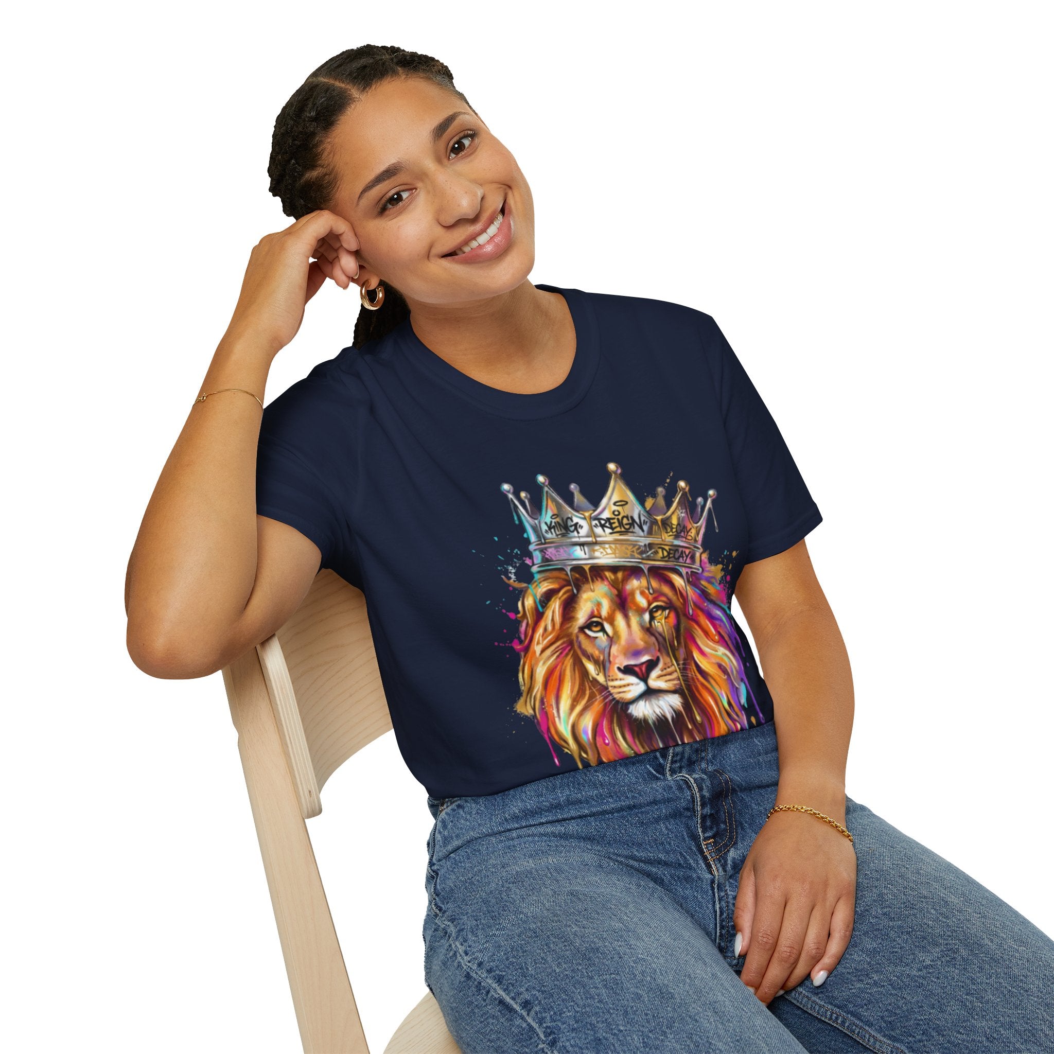 Vibrant Lion Streetwear Tee - Urban Art Vibes