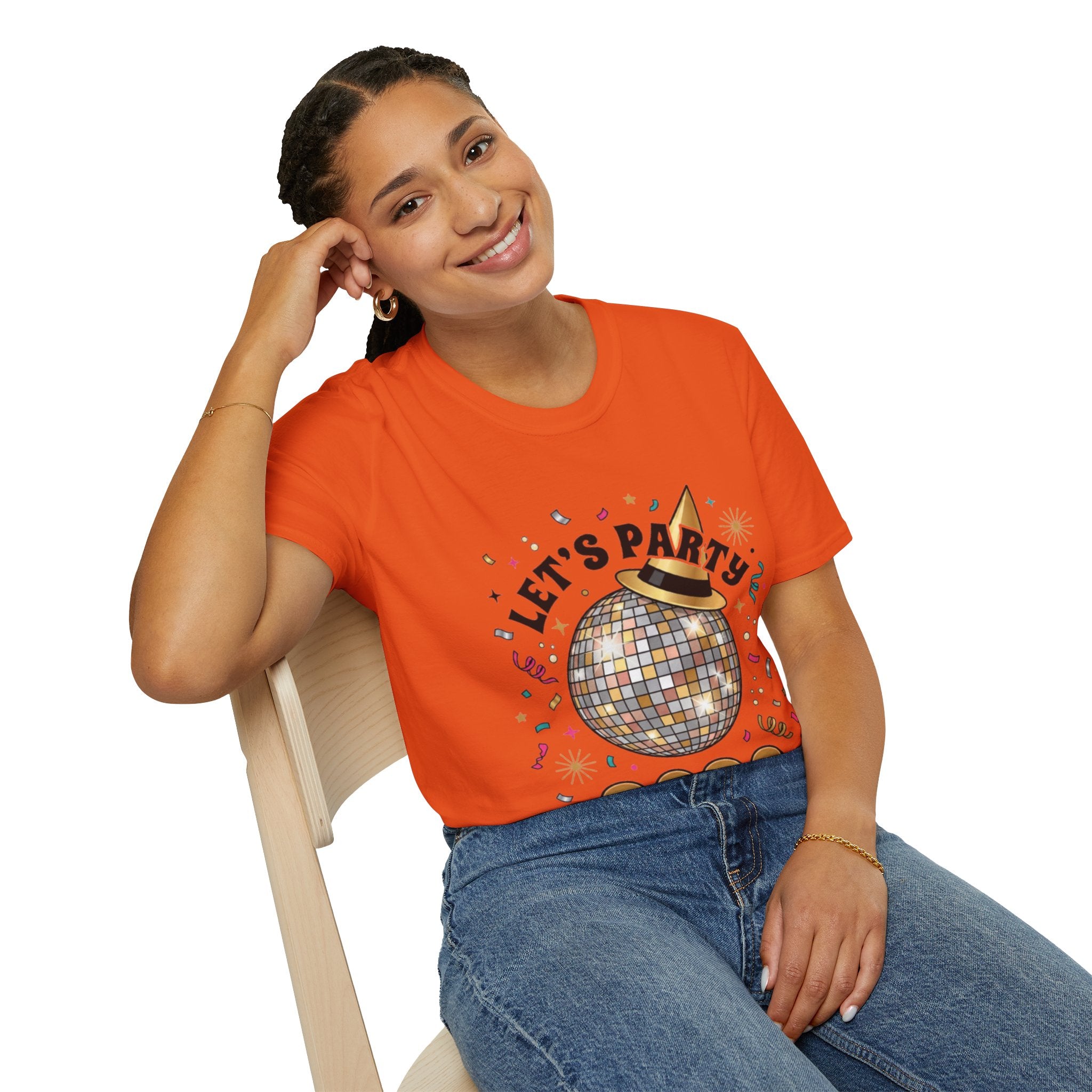 Trendy Let's Party 2026 Disco Ball Tee