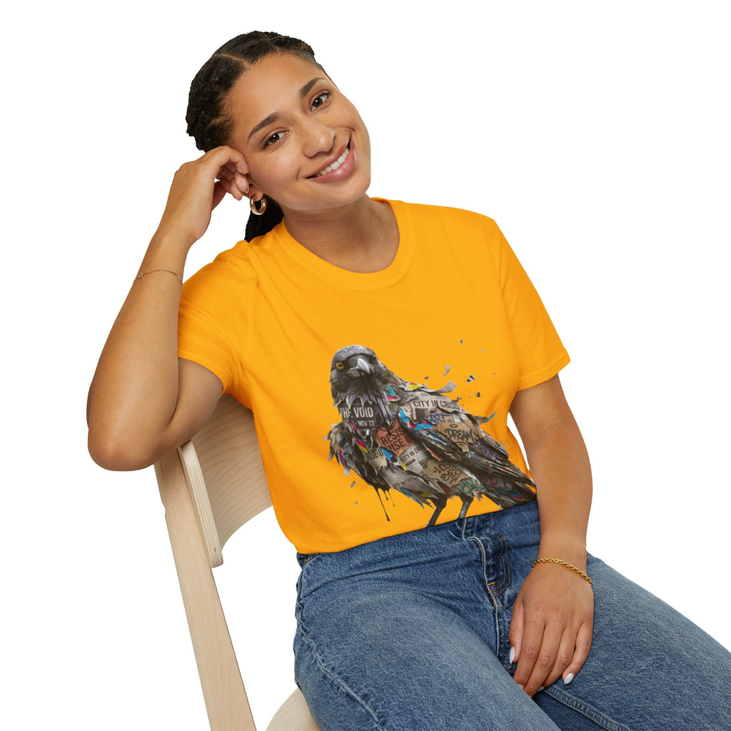 Urban Rebel Crow T-Shirt - Trendy Streetwear Style