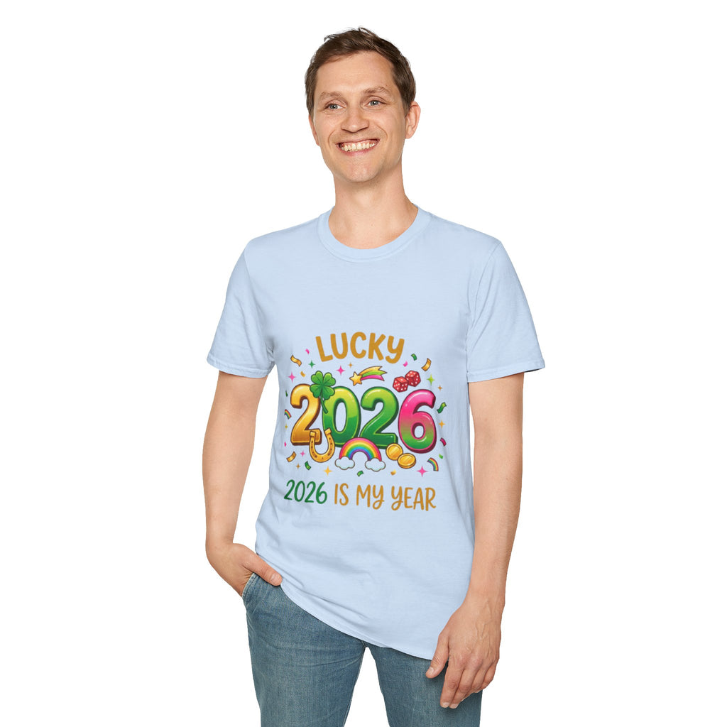 Lucky 2026 Streetwear T-Shirt - Trendy Urban Style