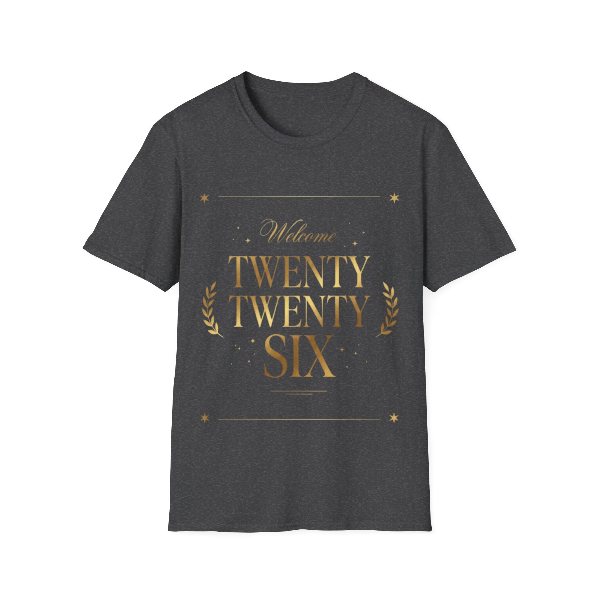 Trendy Urban 'Twenty Twenty Six' Gold Tee