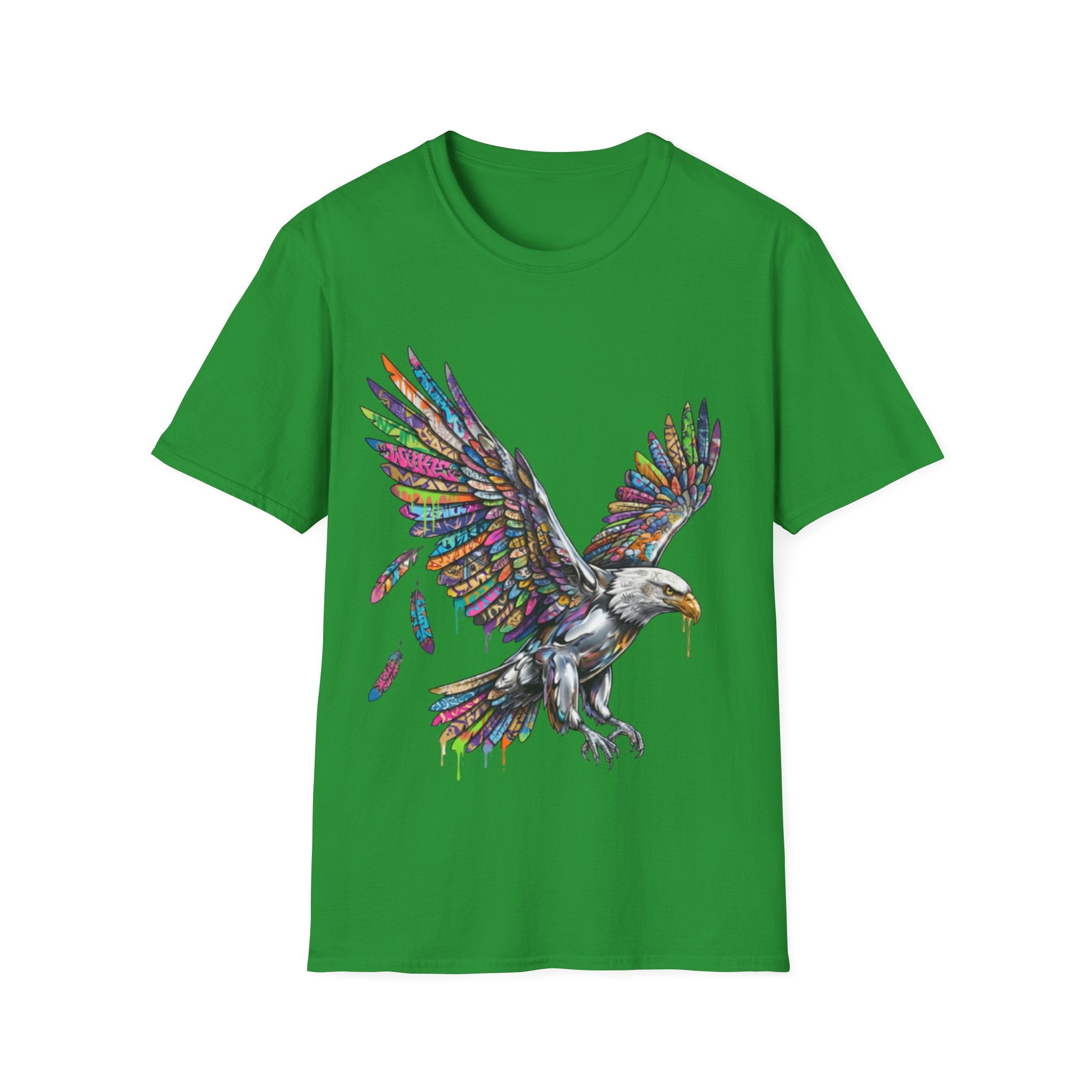 Vibrant Urban Eagle T-Shirt - Bold Streetwear Design