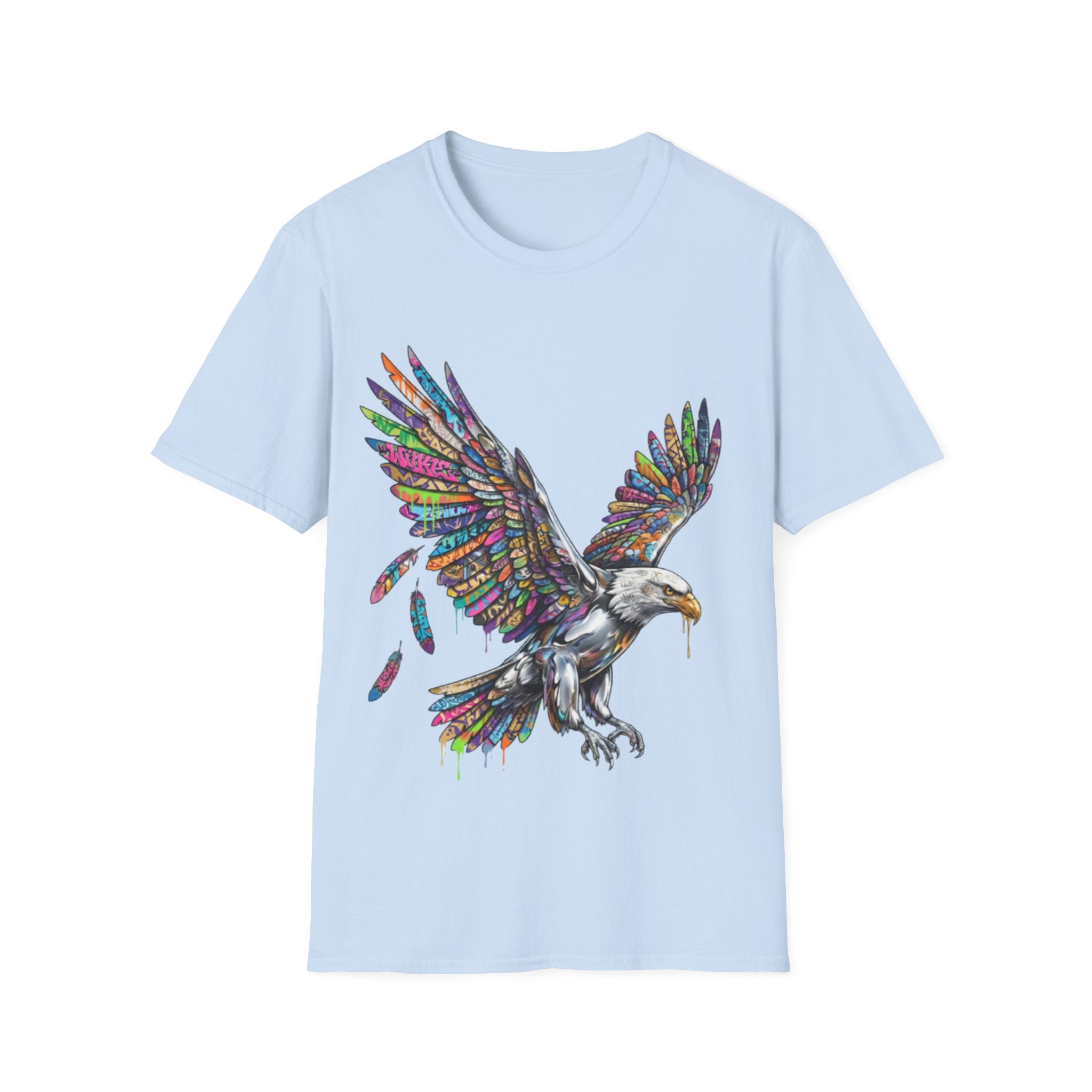 Vibrant Urban Eagle T-Shirt - Bold Streetwear Design