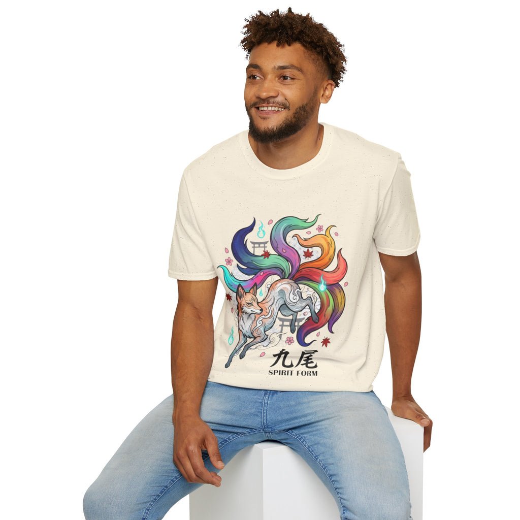 Mystical Nine-Tailed Fox Urban Streetwear Tee