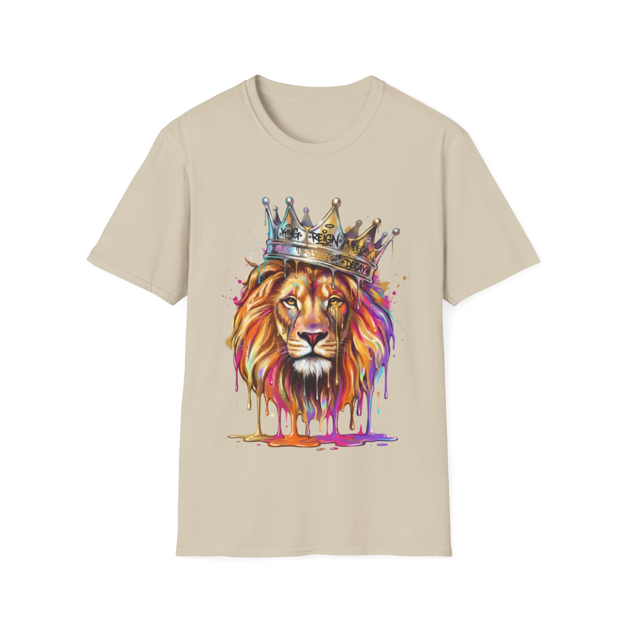 Vibrant Lion Streetwear Tee - Urban Art Vibes
