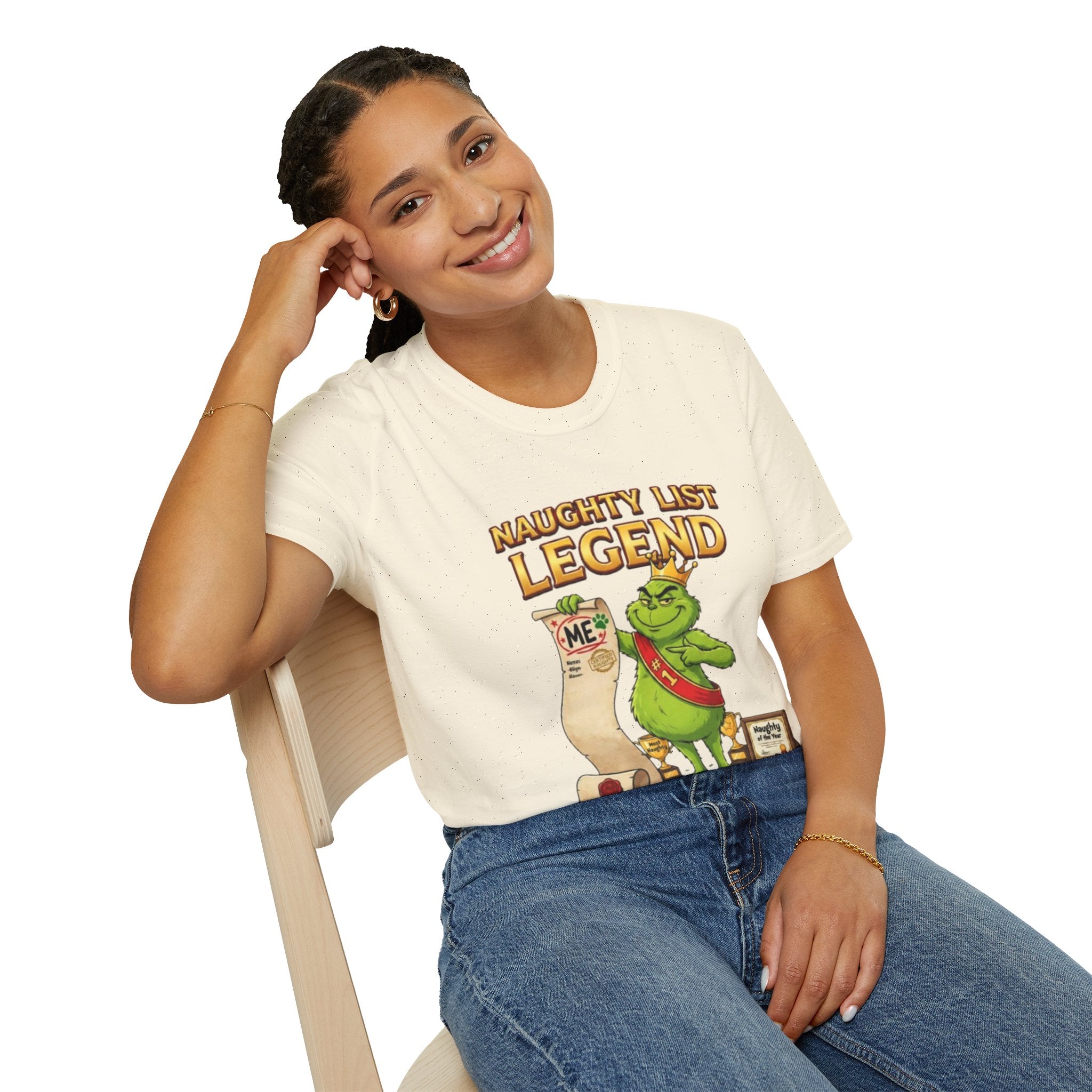 Naughty List Legend Tee | Funny Grinch Christmas T-shirt