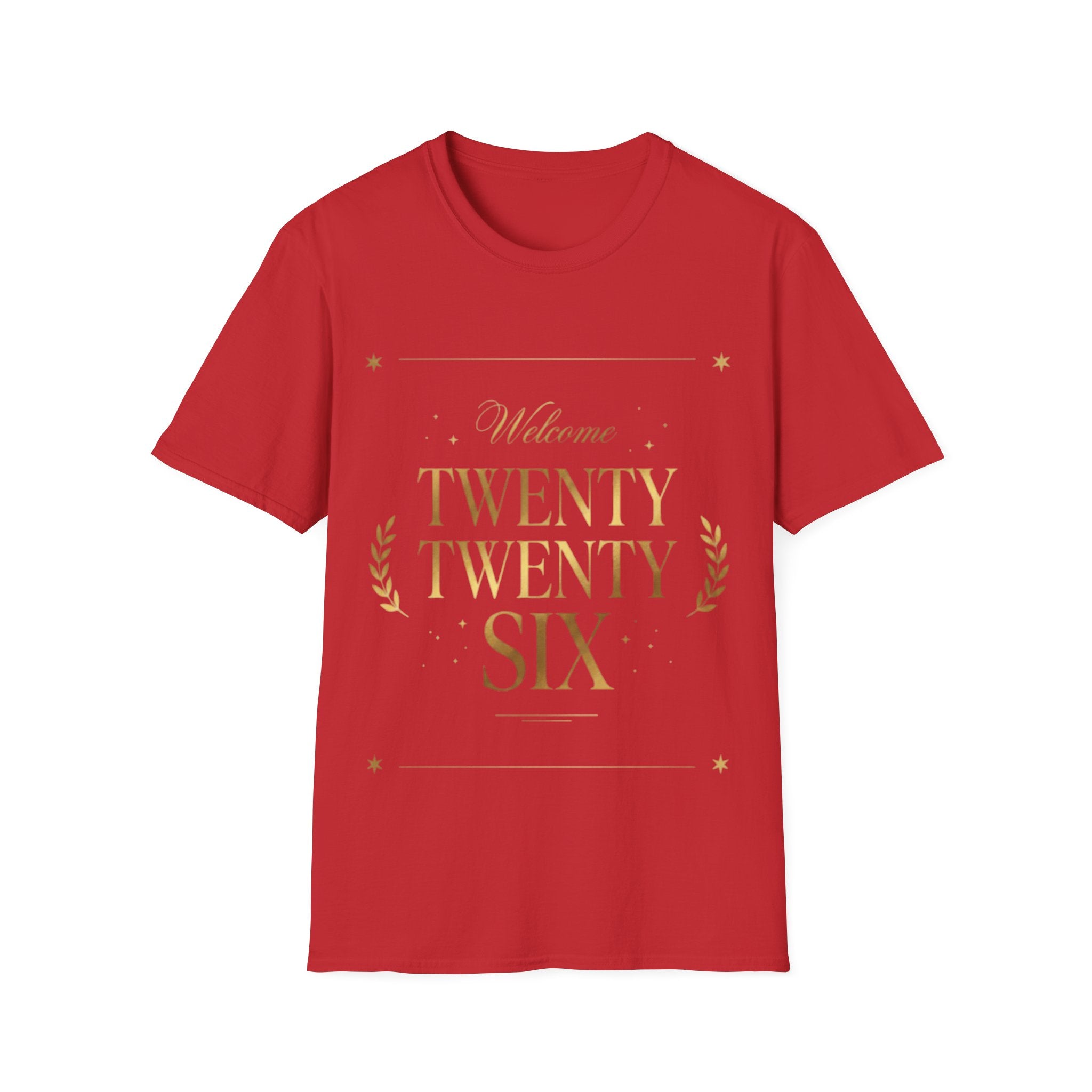 Trendy Urban 'Twenty Twenty Six' Gold Tee