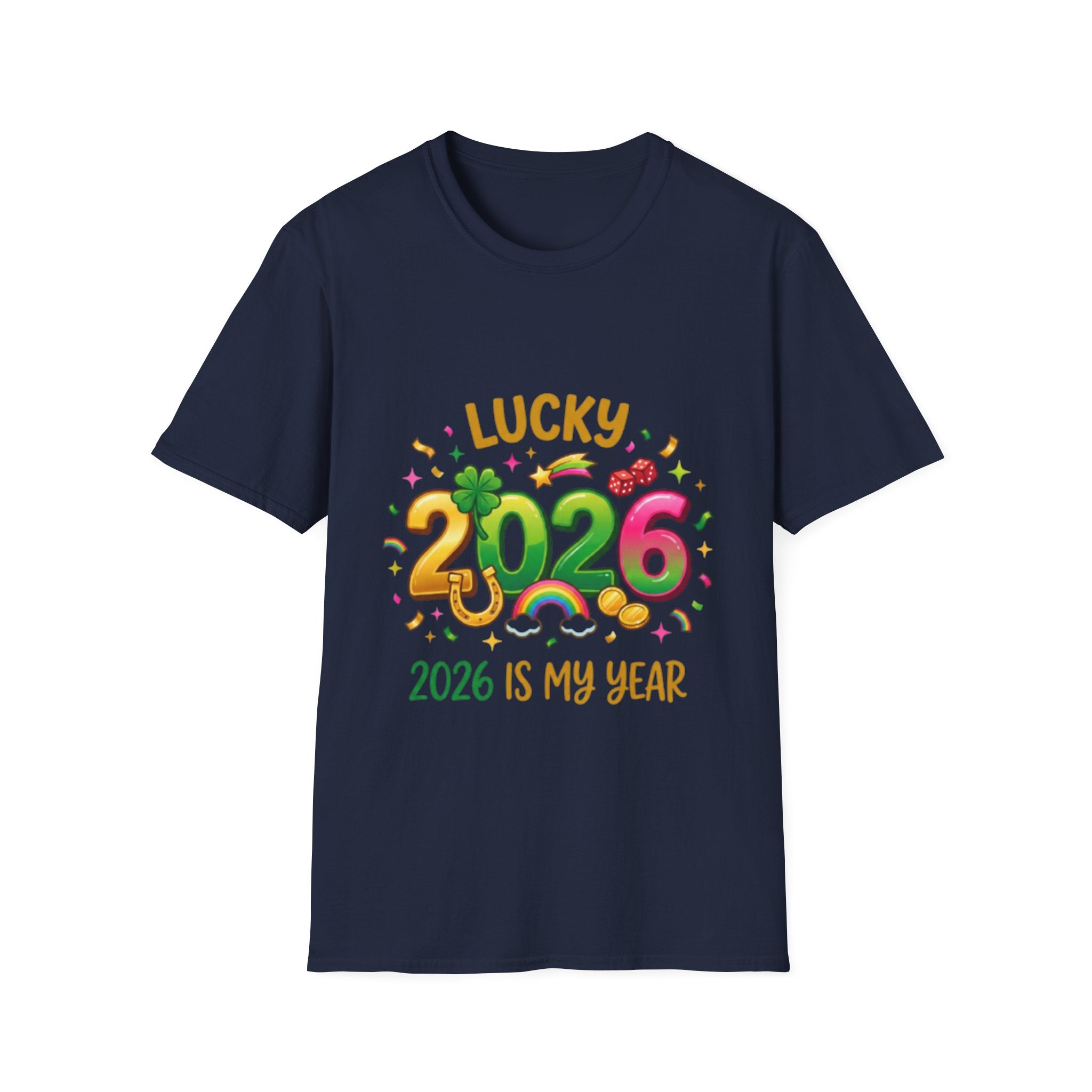 Lucky 2026 Streetwear T-Shirt - Trendy Urban Style