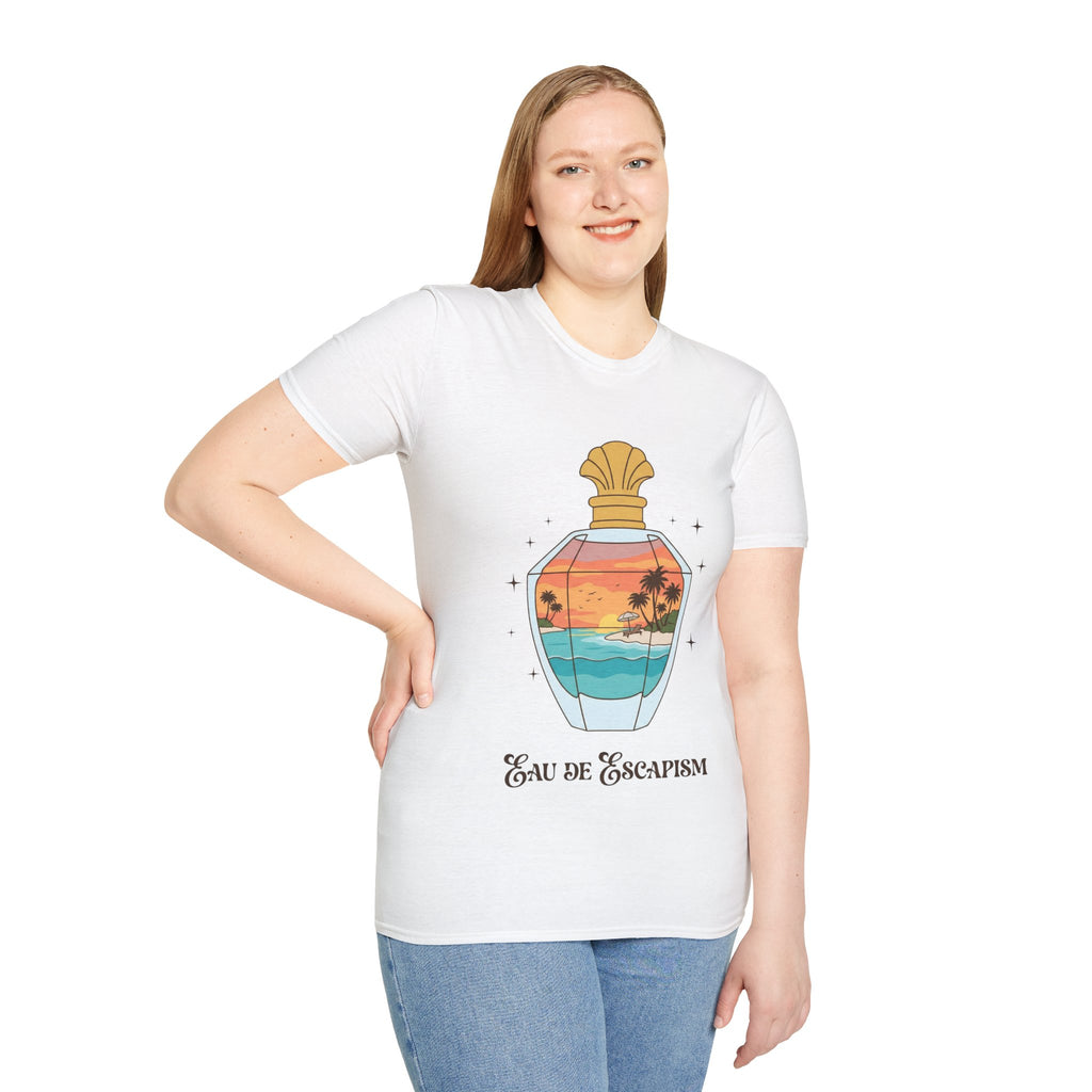 Eau De Escapism Graphic Tee - Dreamy Vacation Aesthetic T-shirt